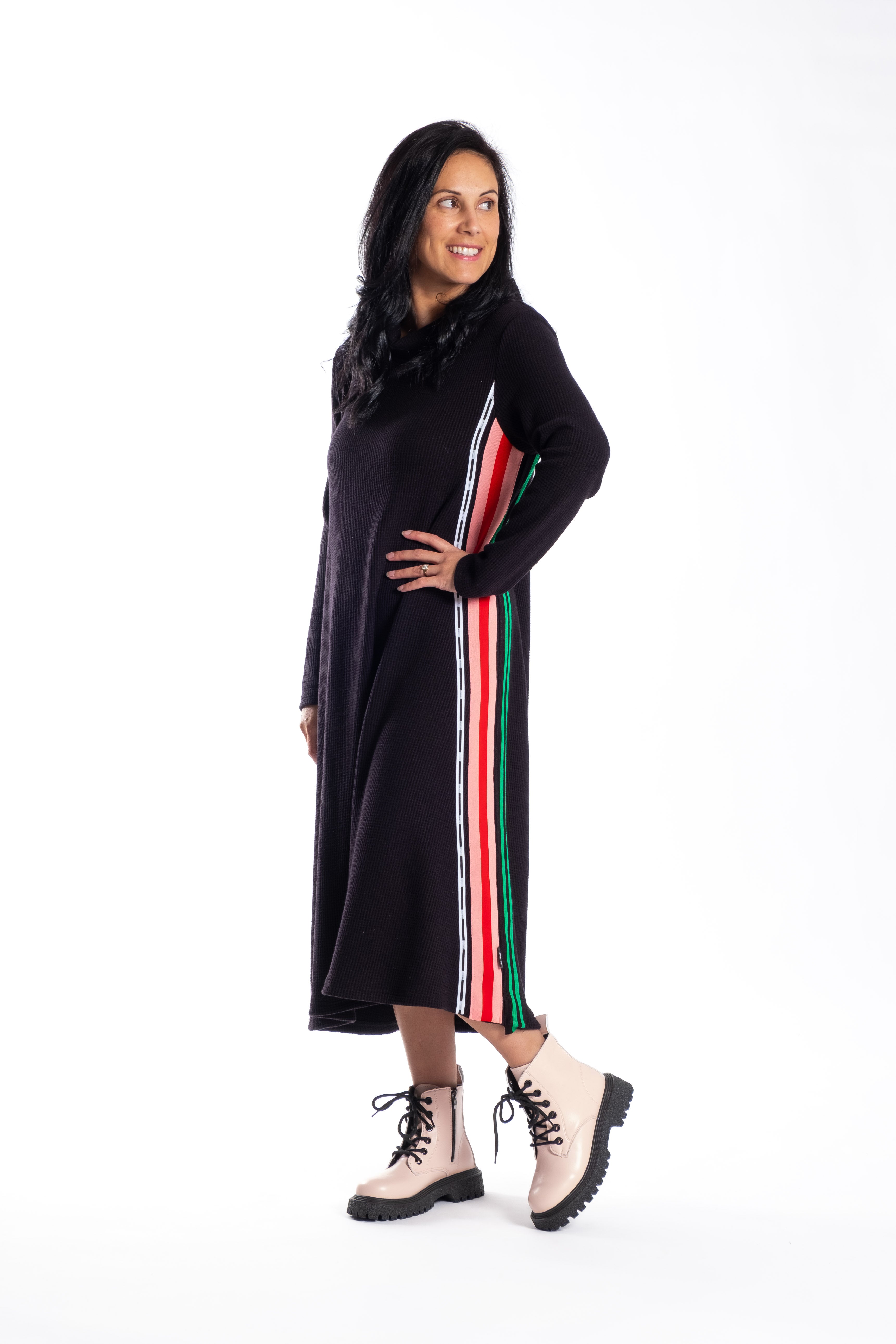 Zala Dress Multi Stripe