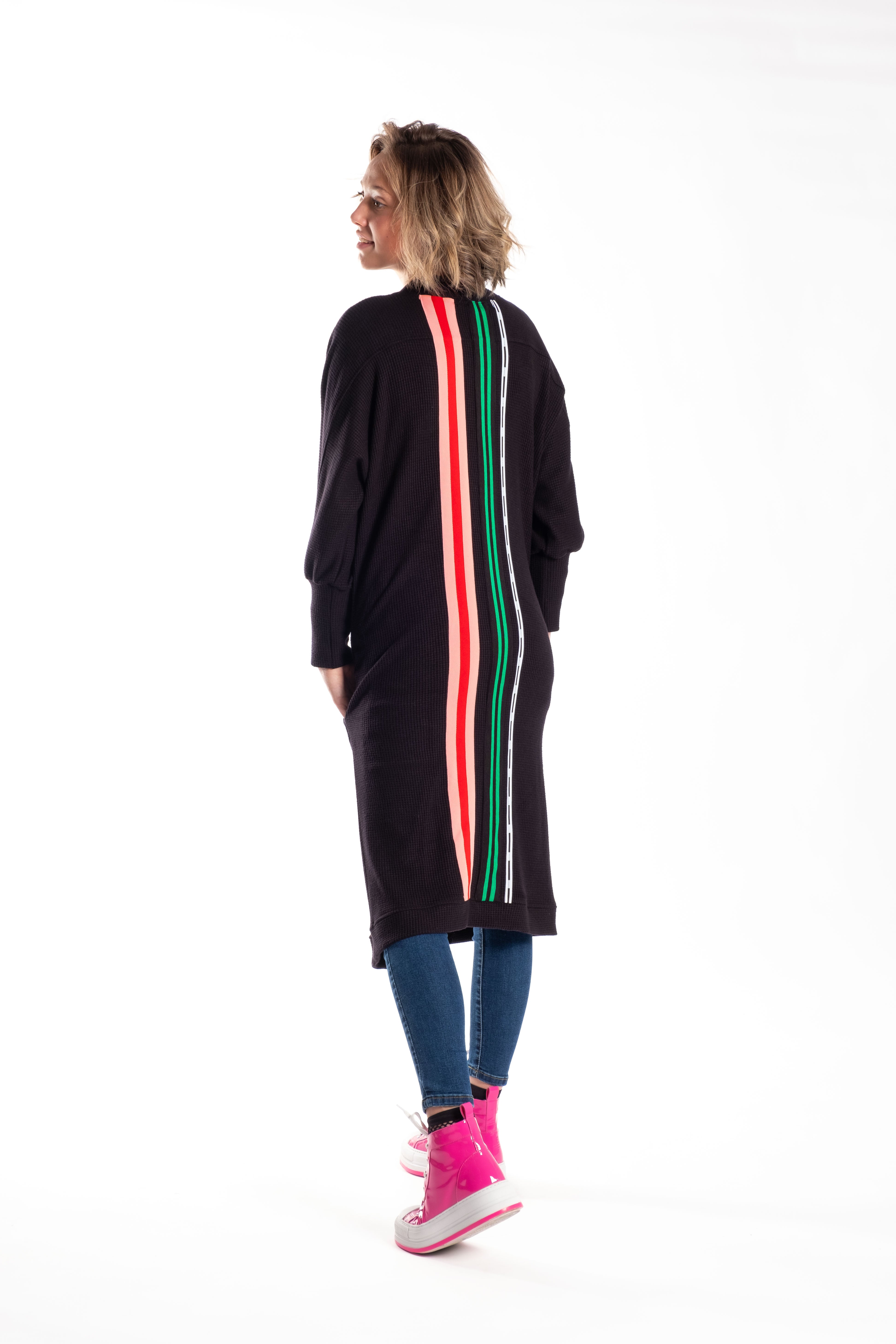 Poppy Cardie Multi Stripe