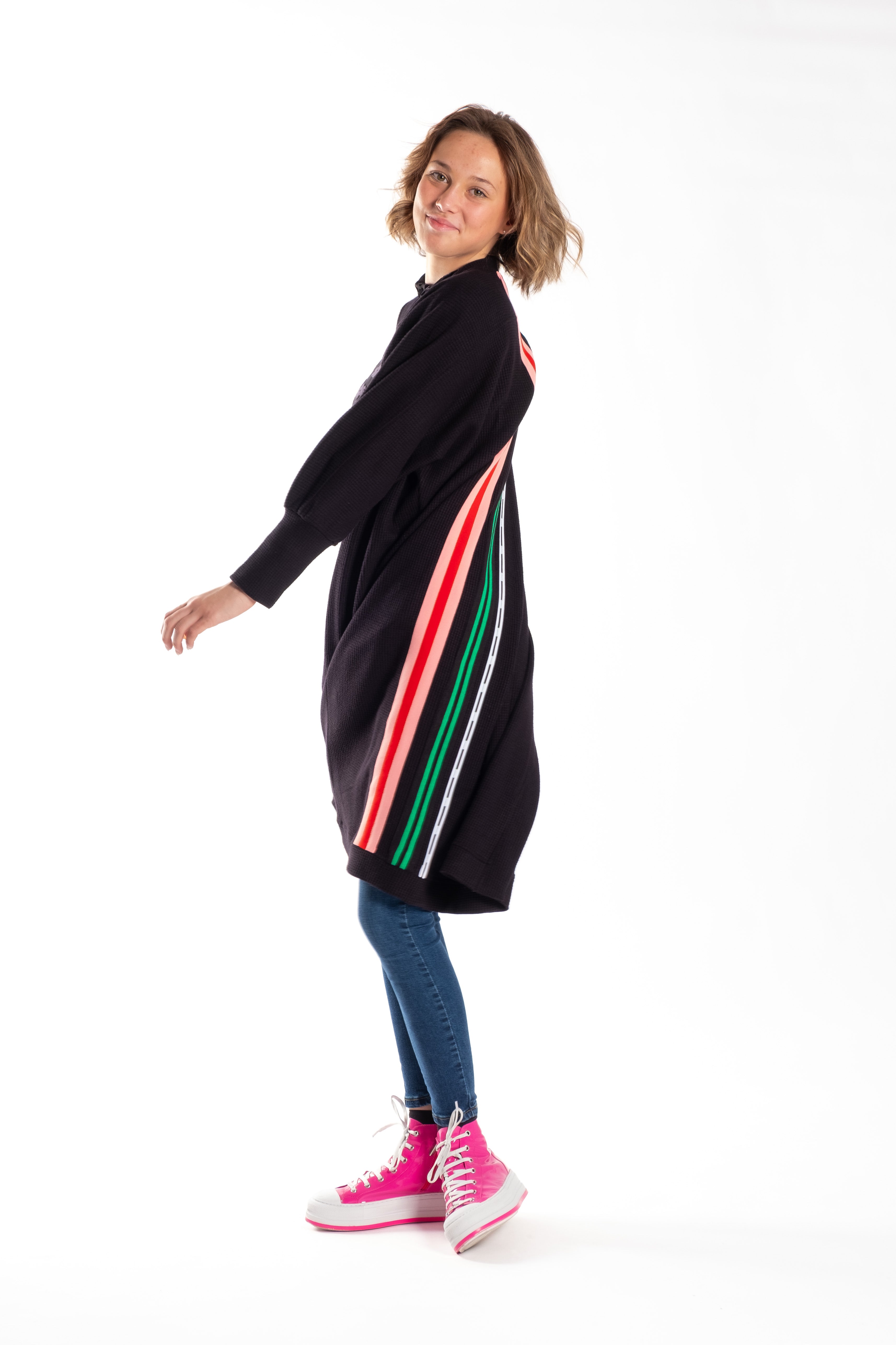 Poppy Cardie Multi Stripe