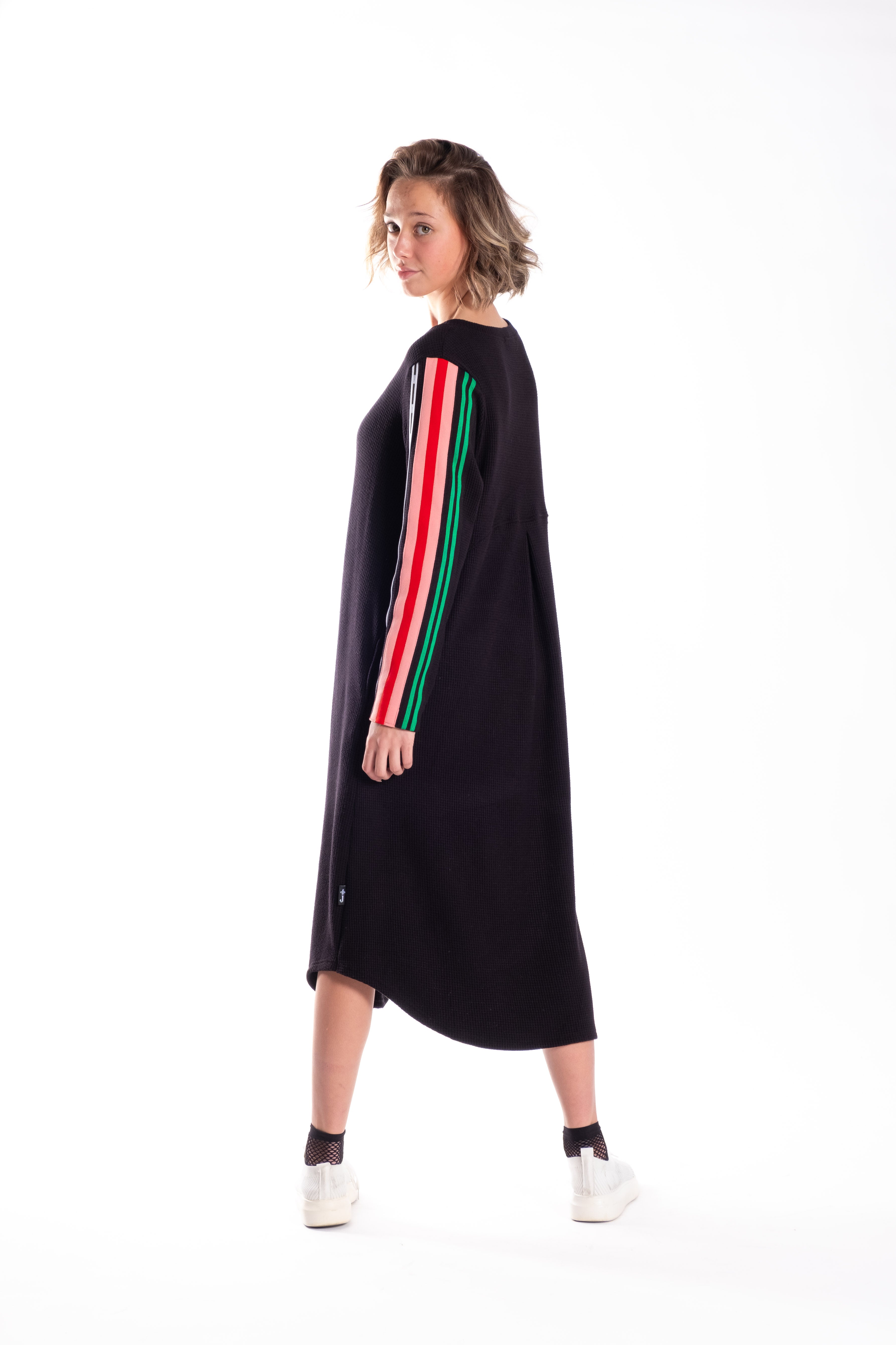 Simone Dress Multi Stripe