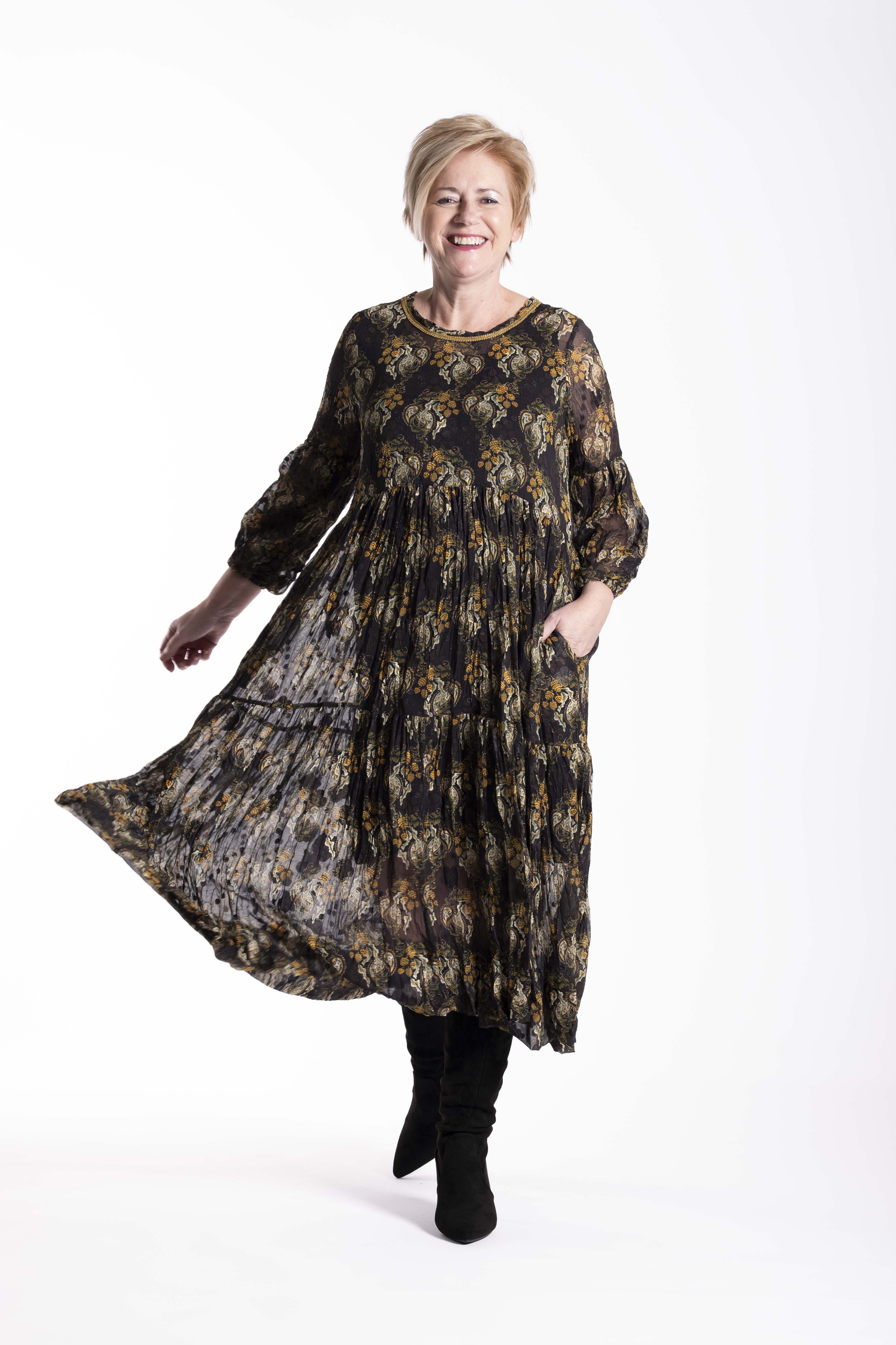 Tiered Dress Twilight Bloom