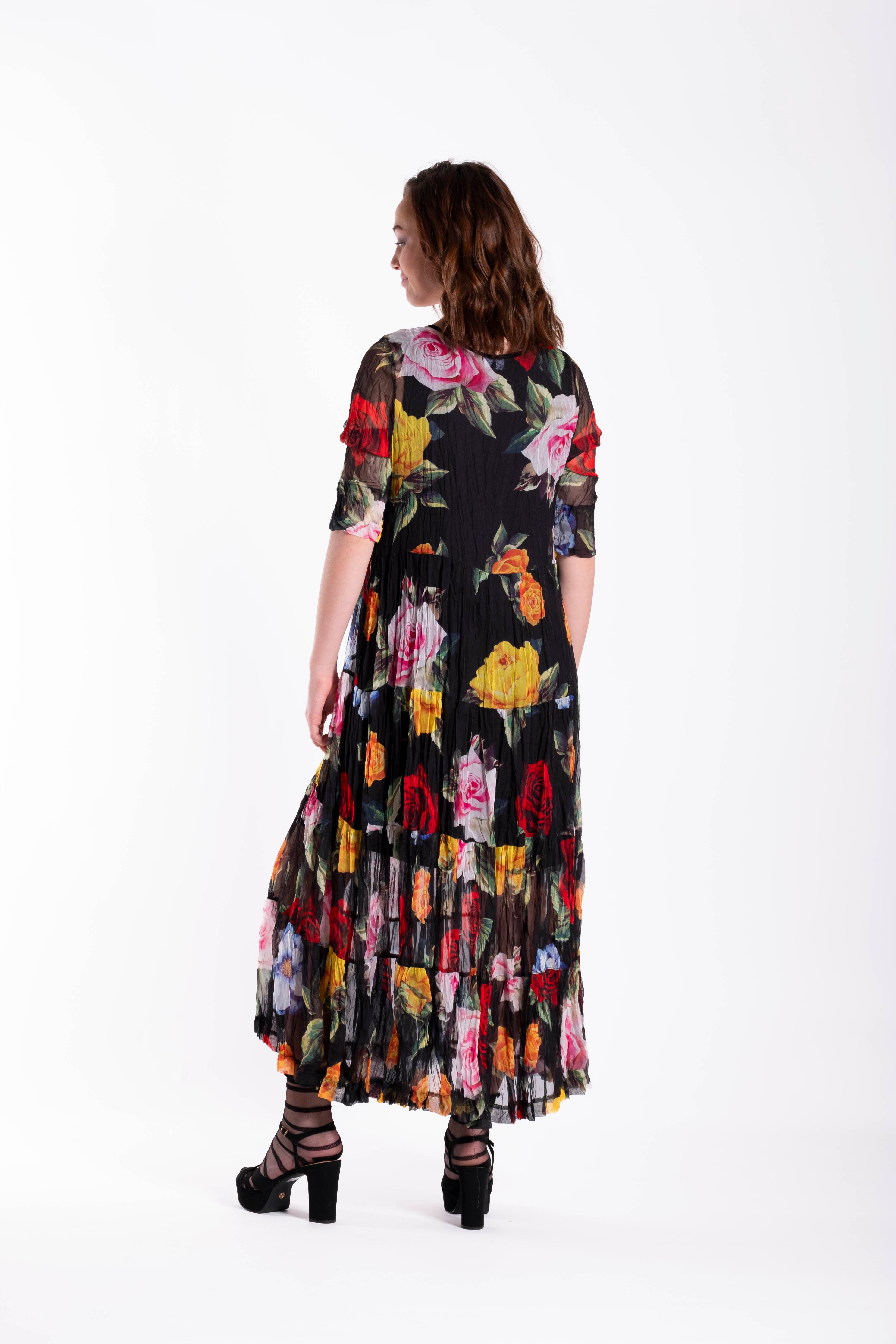 4 Tiered Dress Rose Rebellion