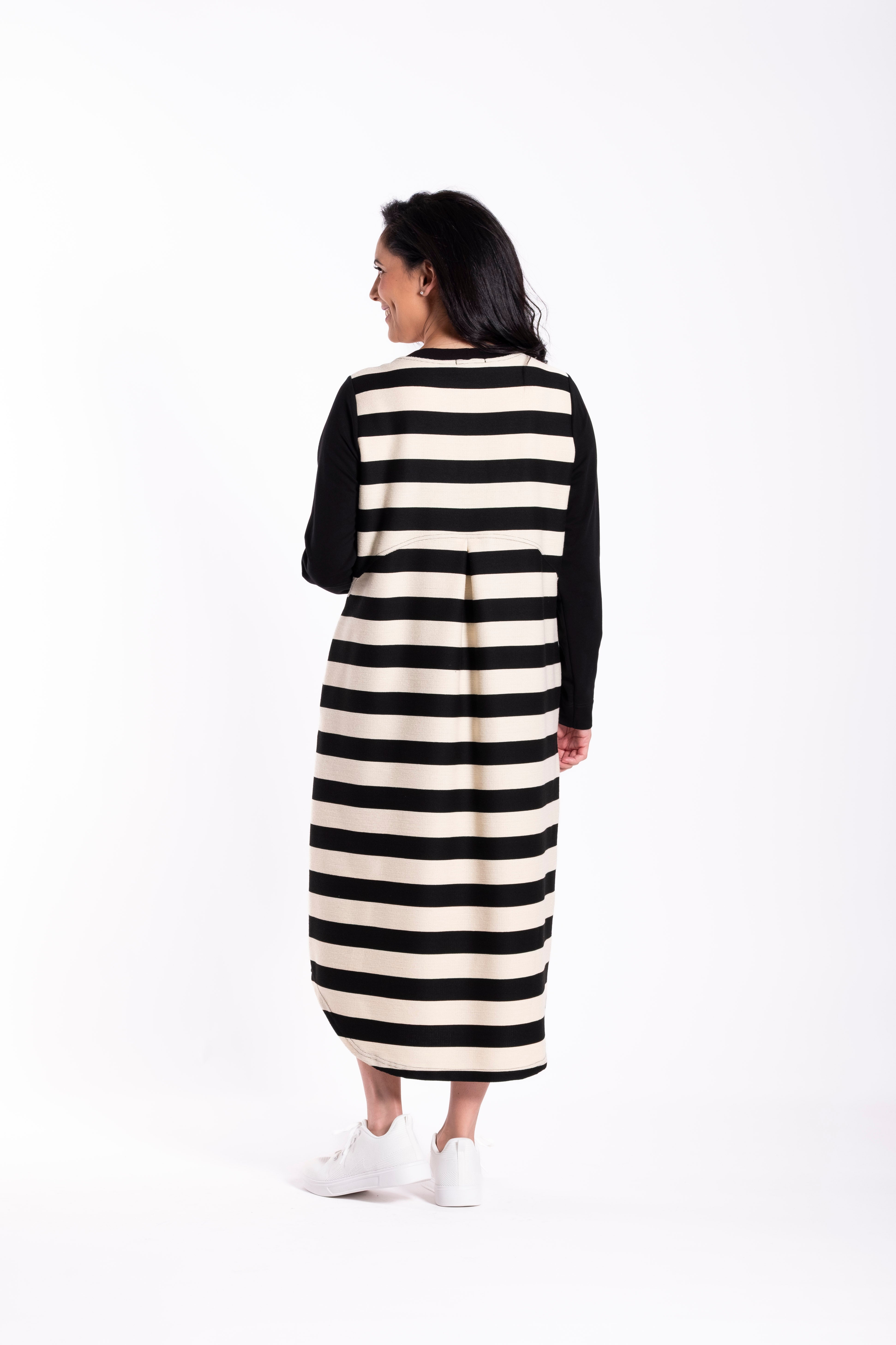 Simone Dress Zebra Crossing Black