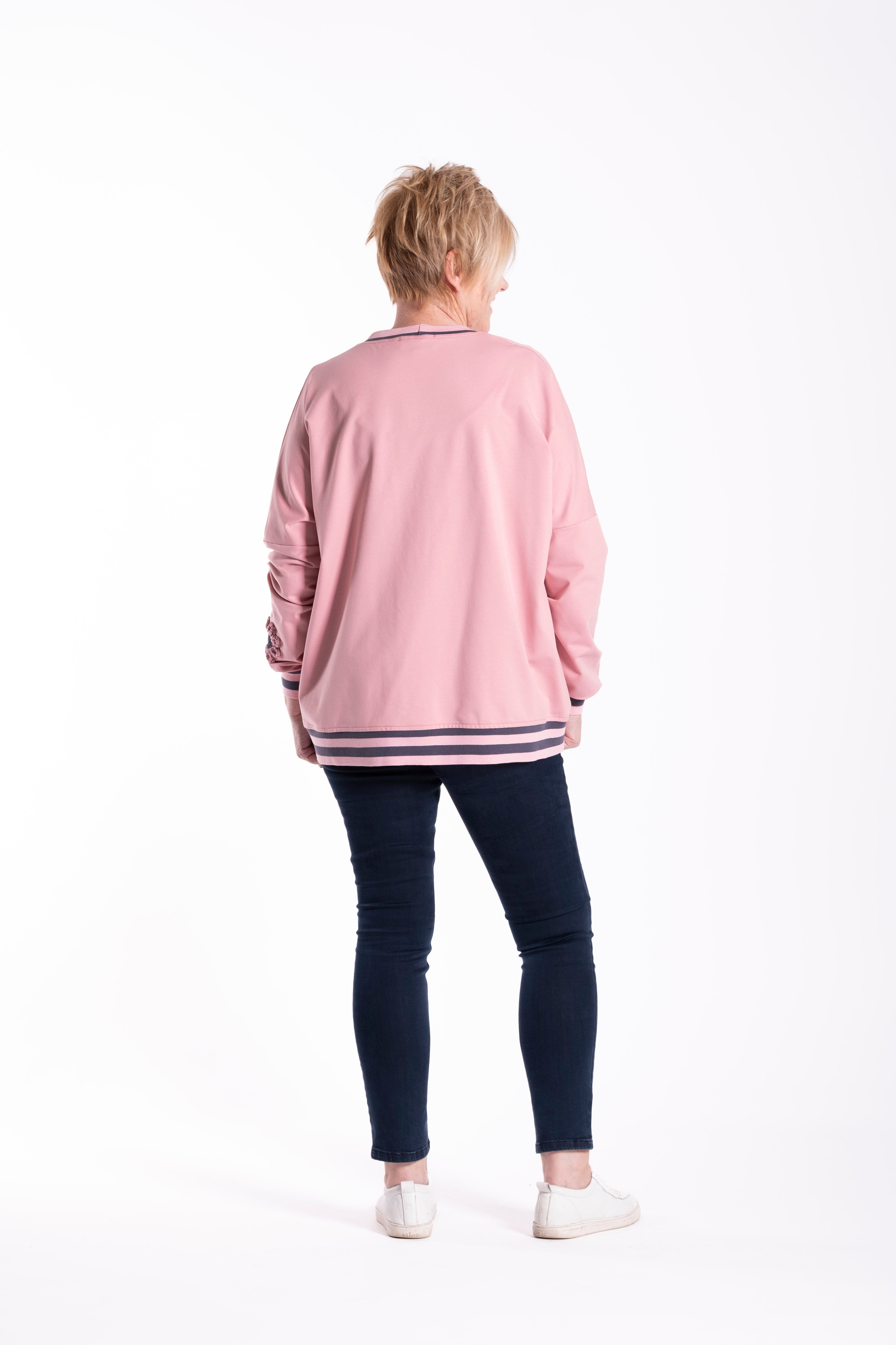Sweatshirt Punk Daisy Pink