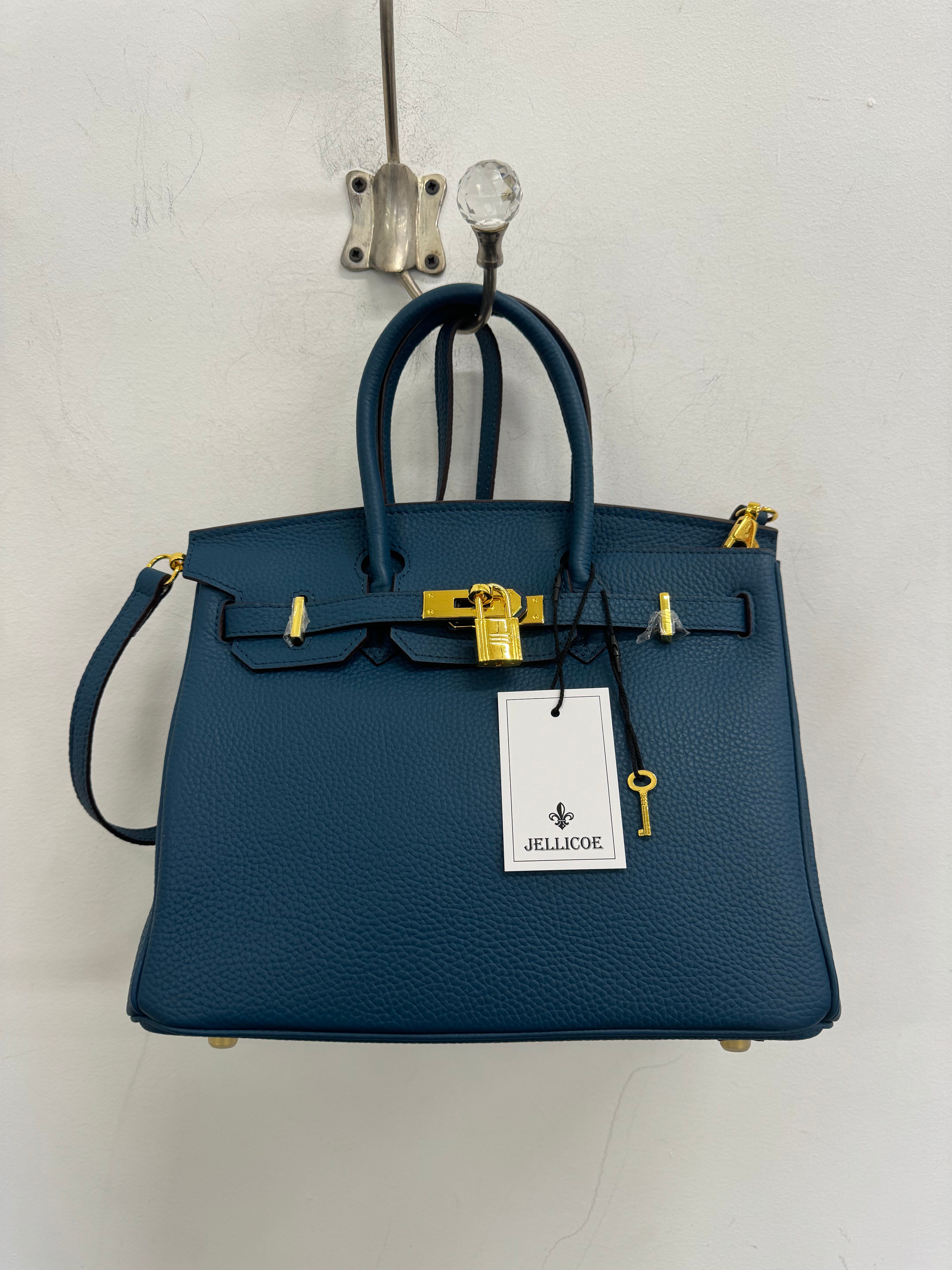 Jellicoe Priscilla Leather Handbag Teal