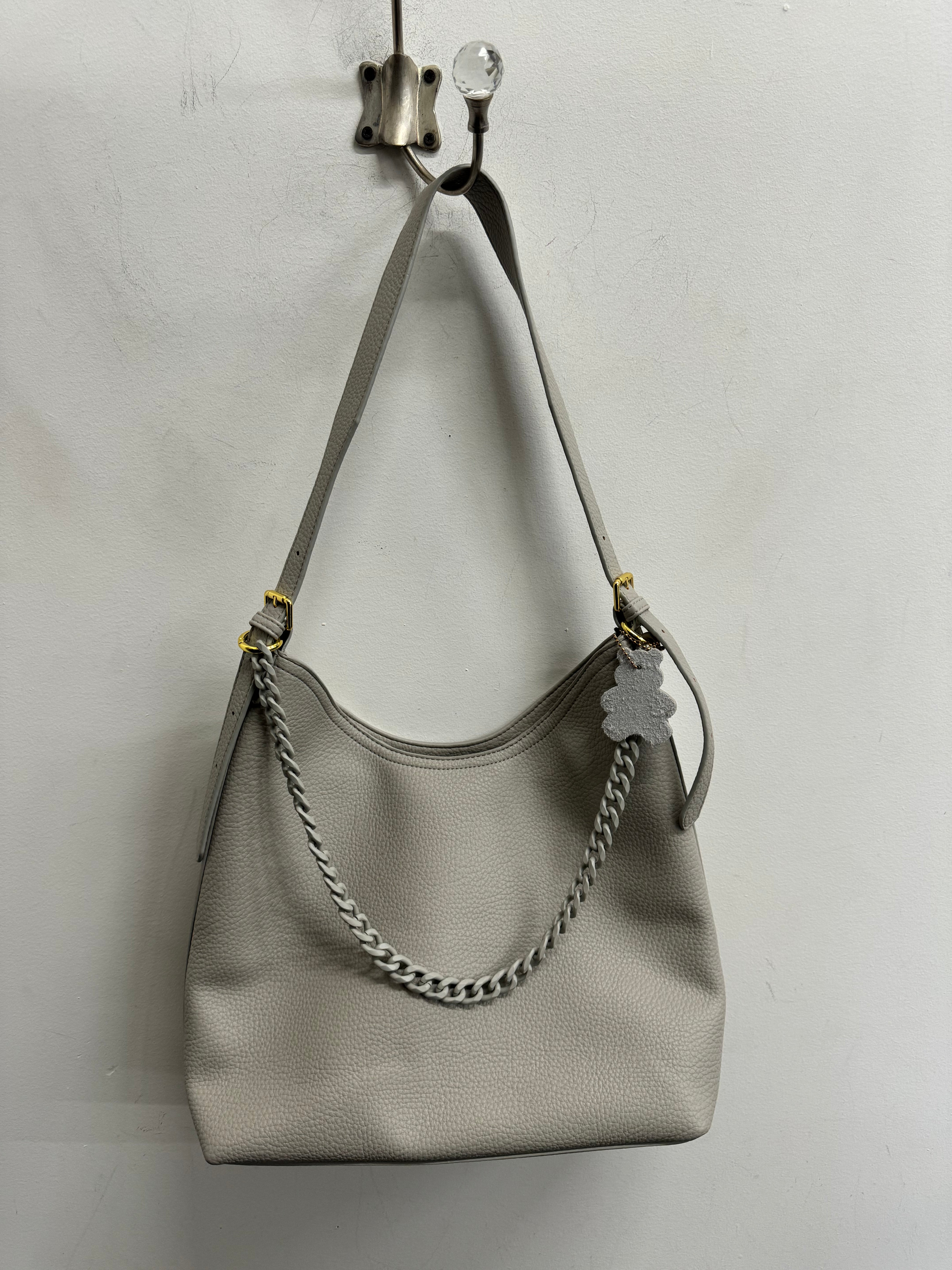 Bone Chain Detail Handbag
