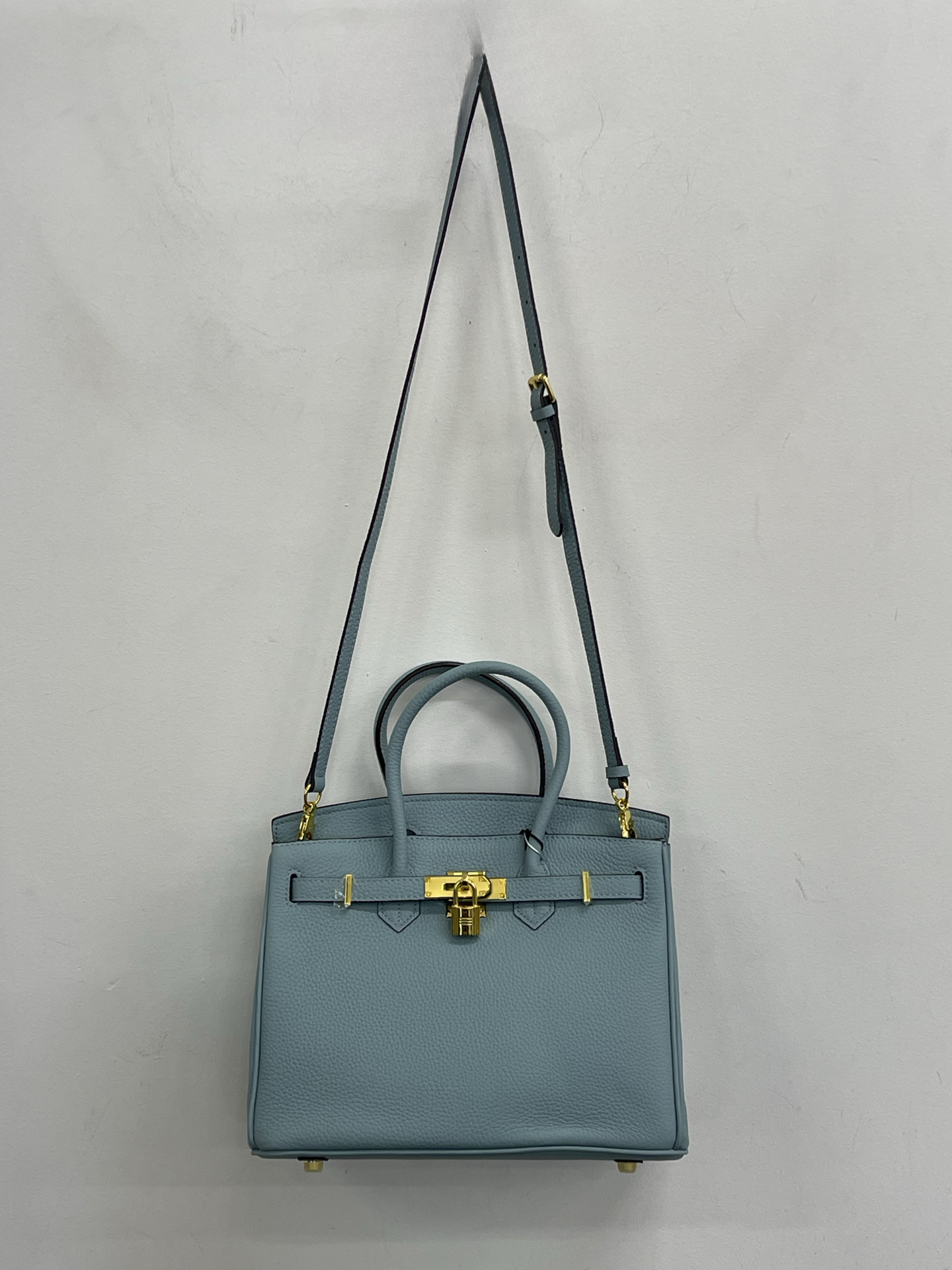Jellicoe Priscilla Leather Handbag Haze Blue