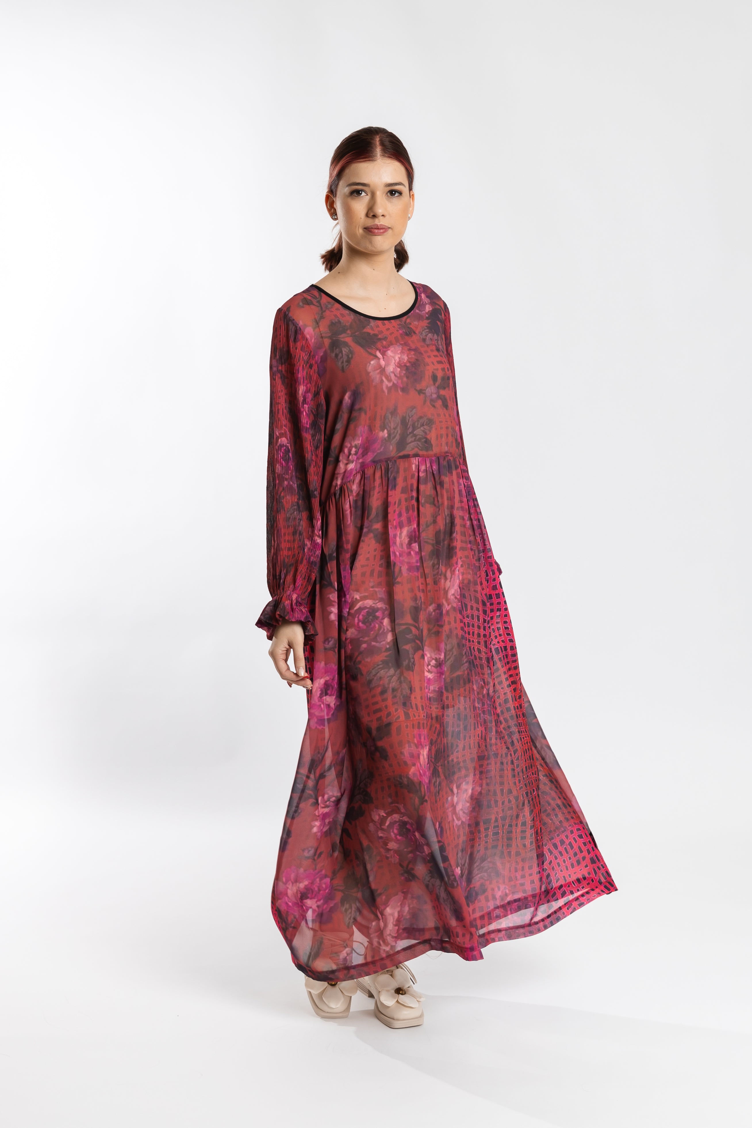 Kylie Dress Coral Rose