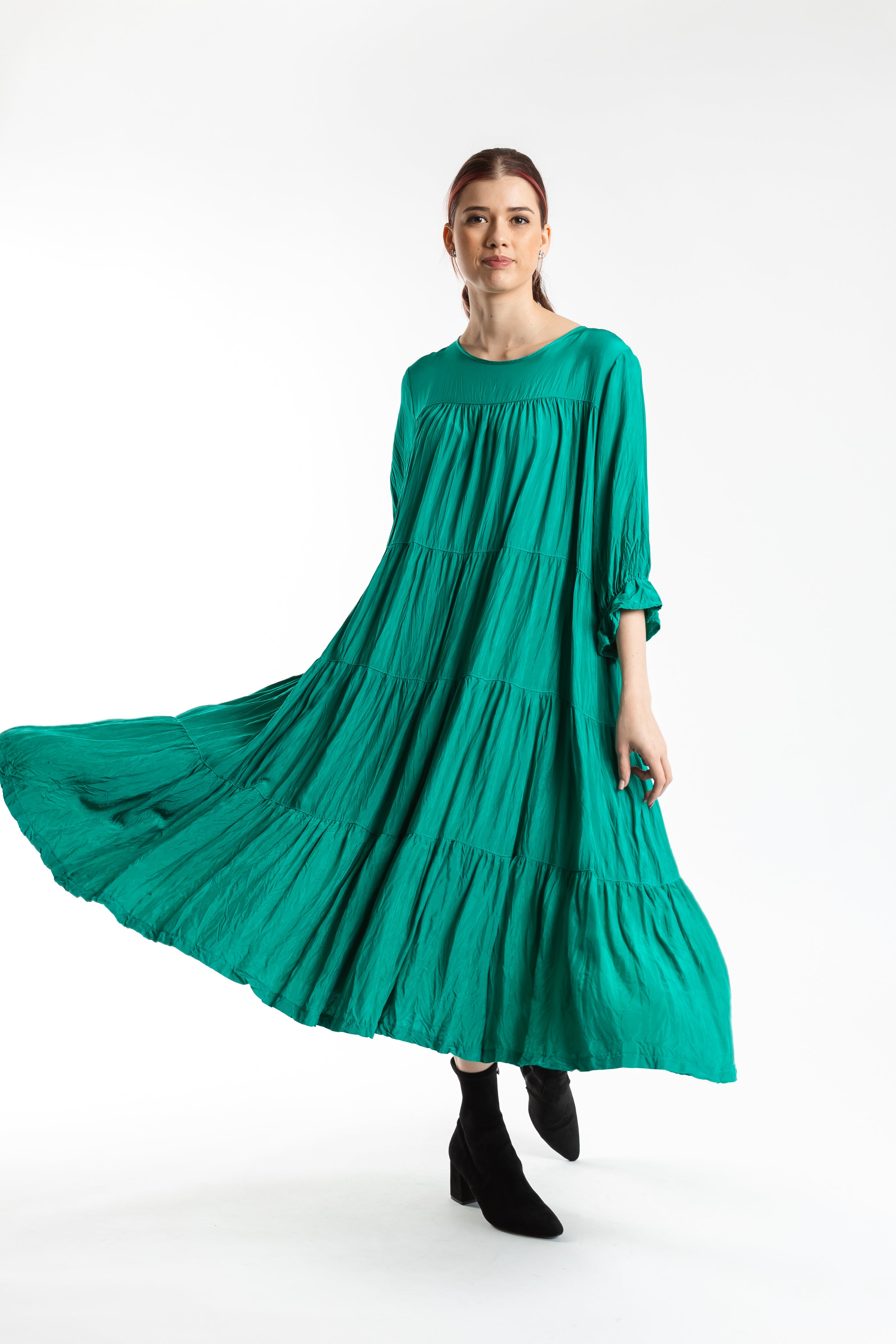 Cascade Dress Seafoam