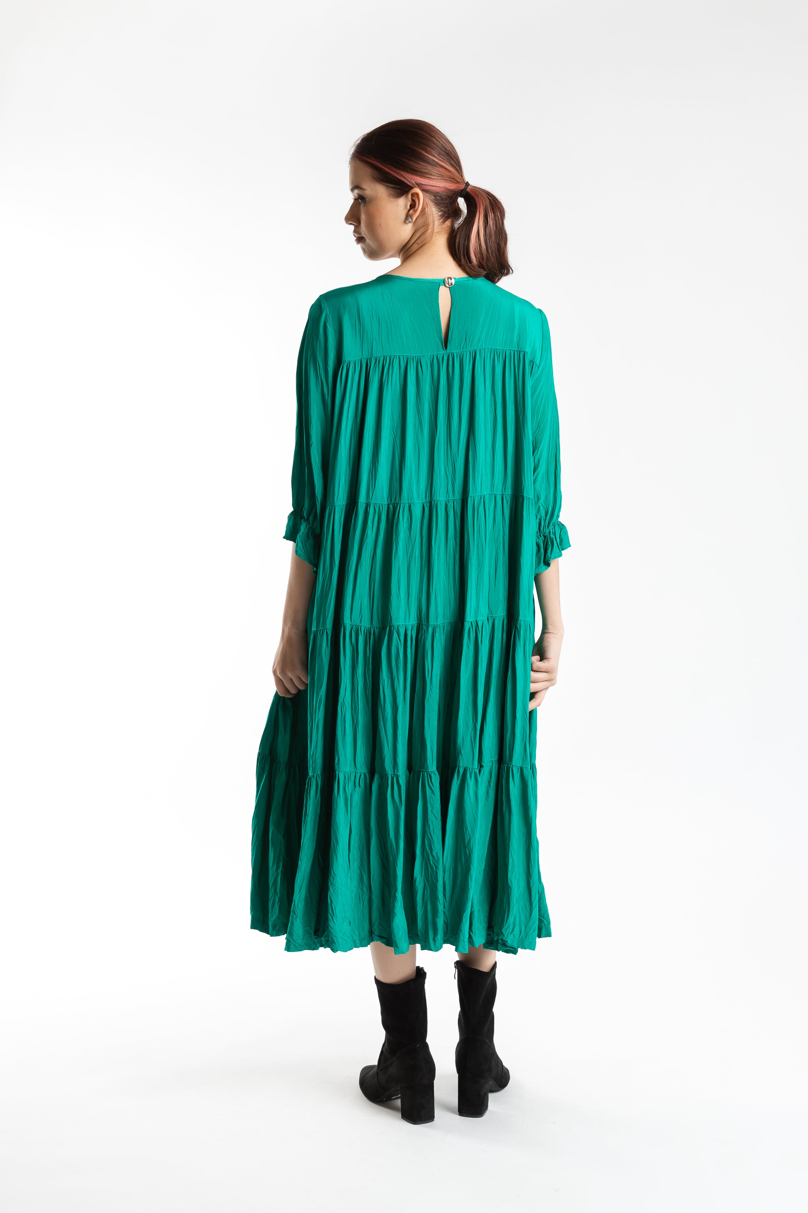 Cascade Dress Seafoam