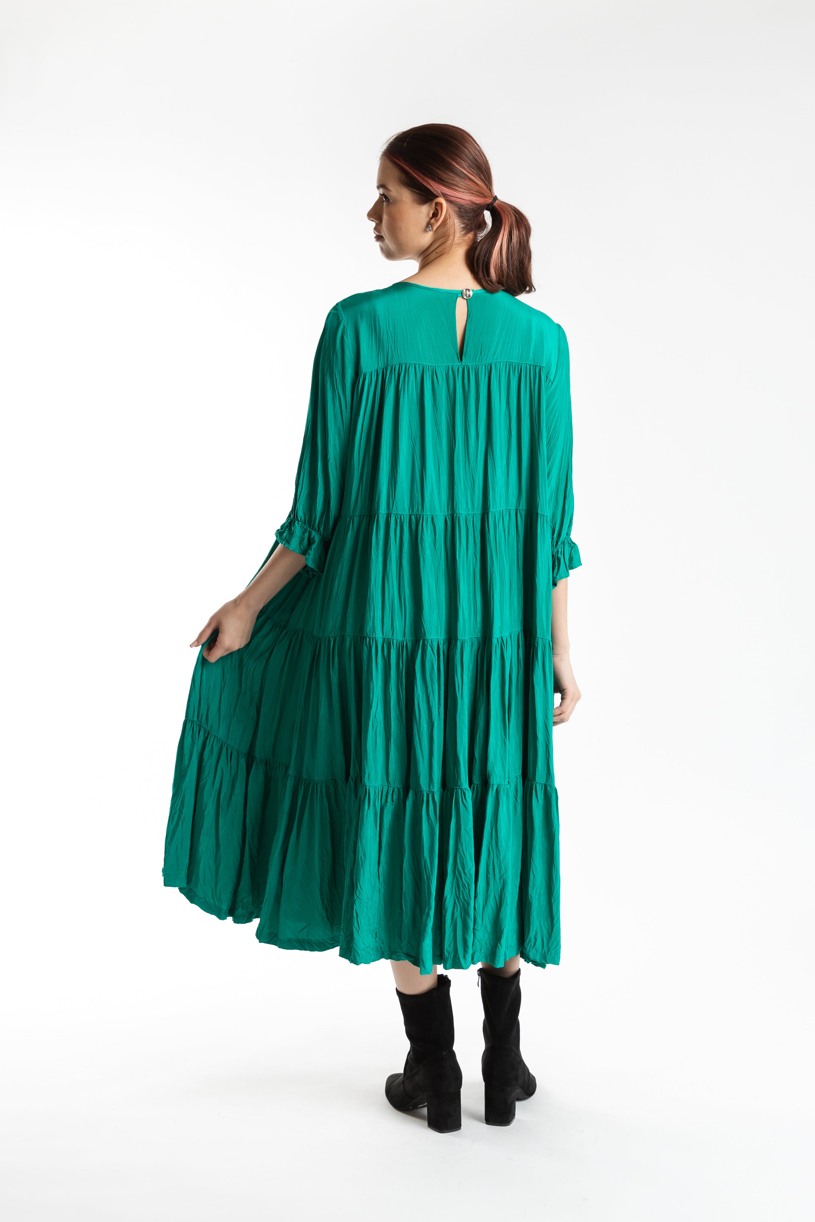 Cascade Dress Seafoam