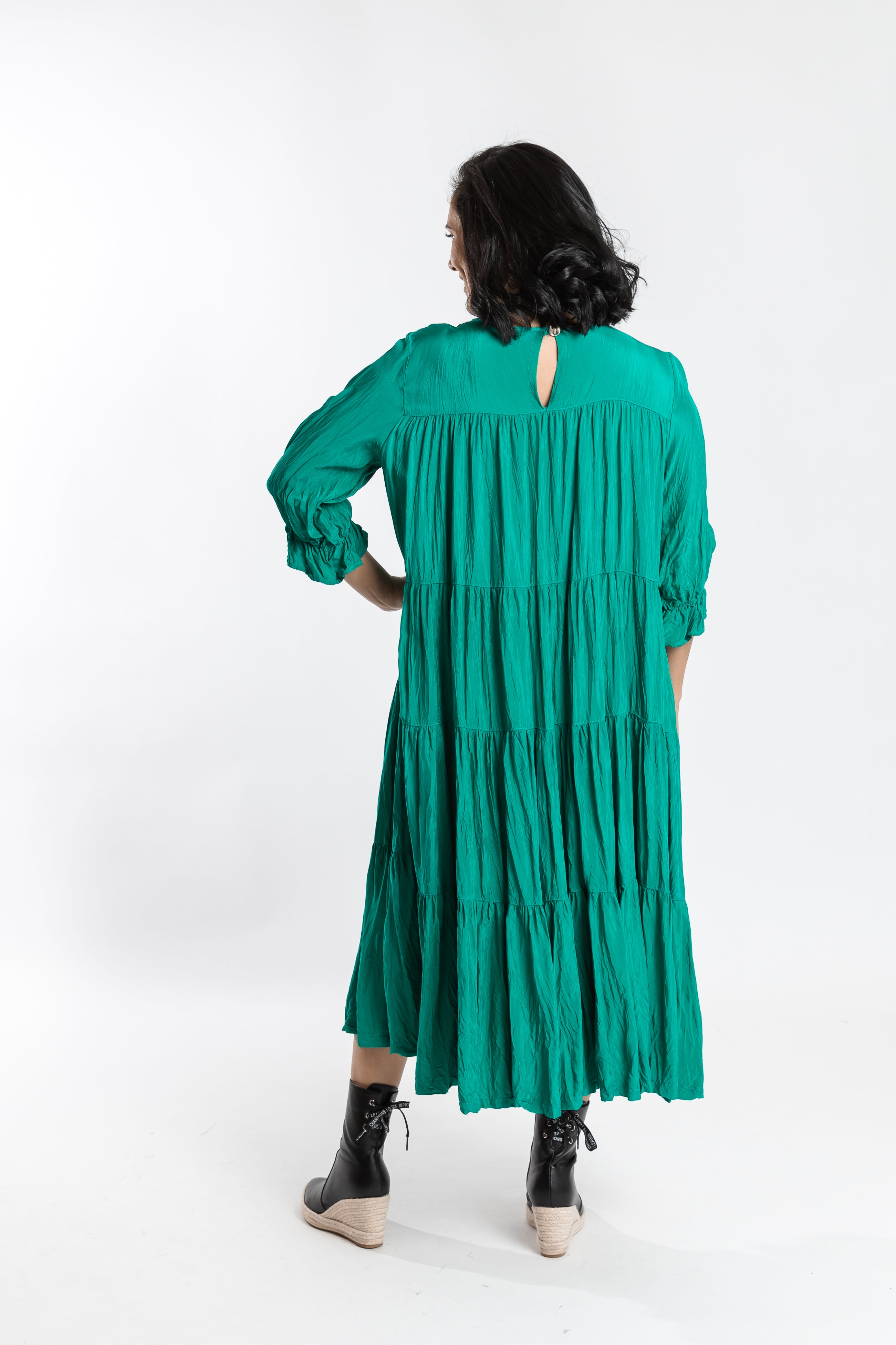 Cascade Dress Seafoam