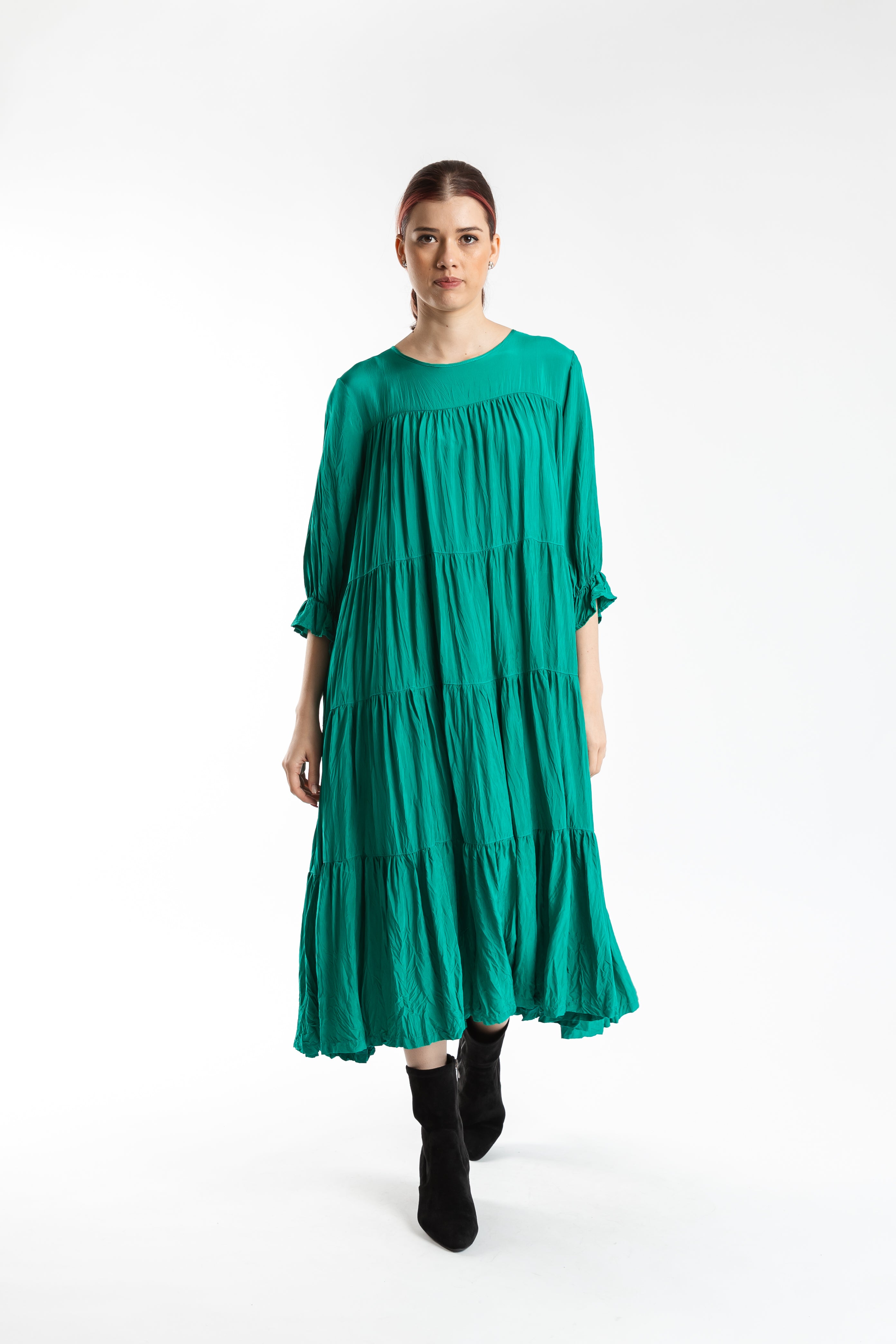 Cascade Dress Seafoam