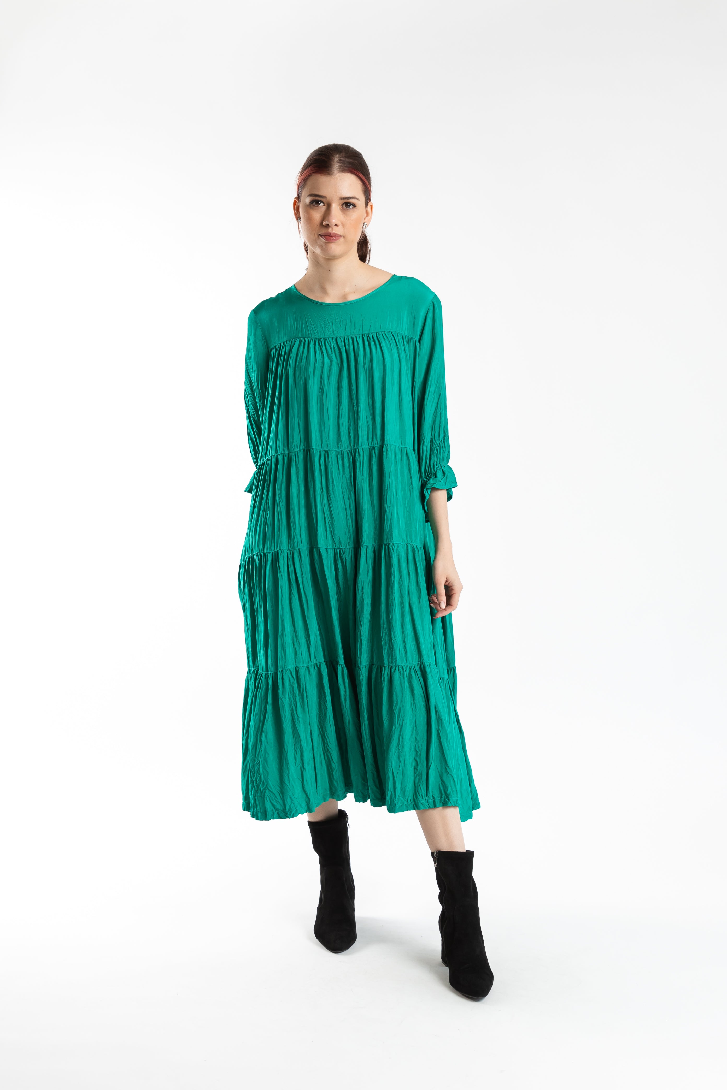 Cascade Dress Seafoam