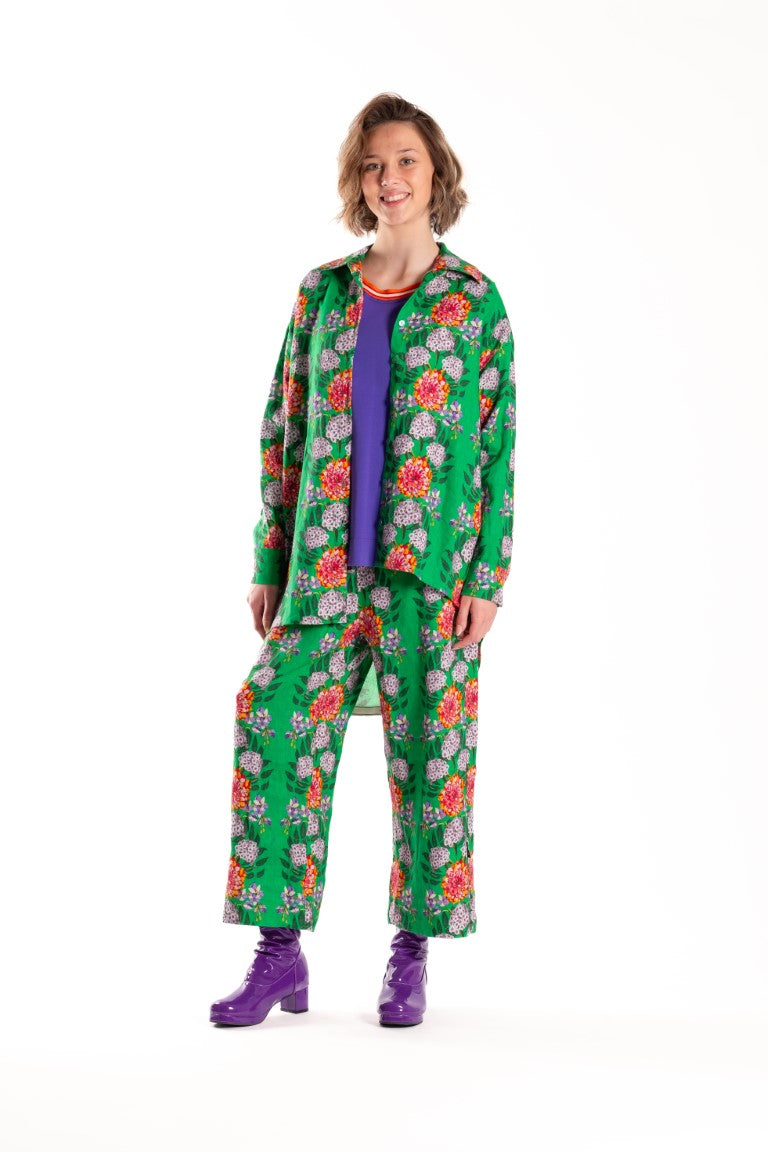 Jellicoe Wide Leg Pants Tropical Green