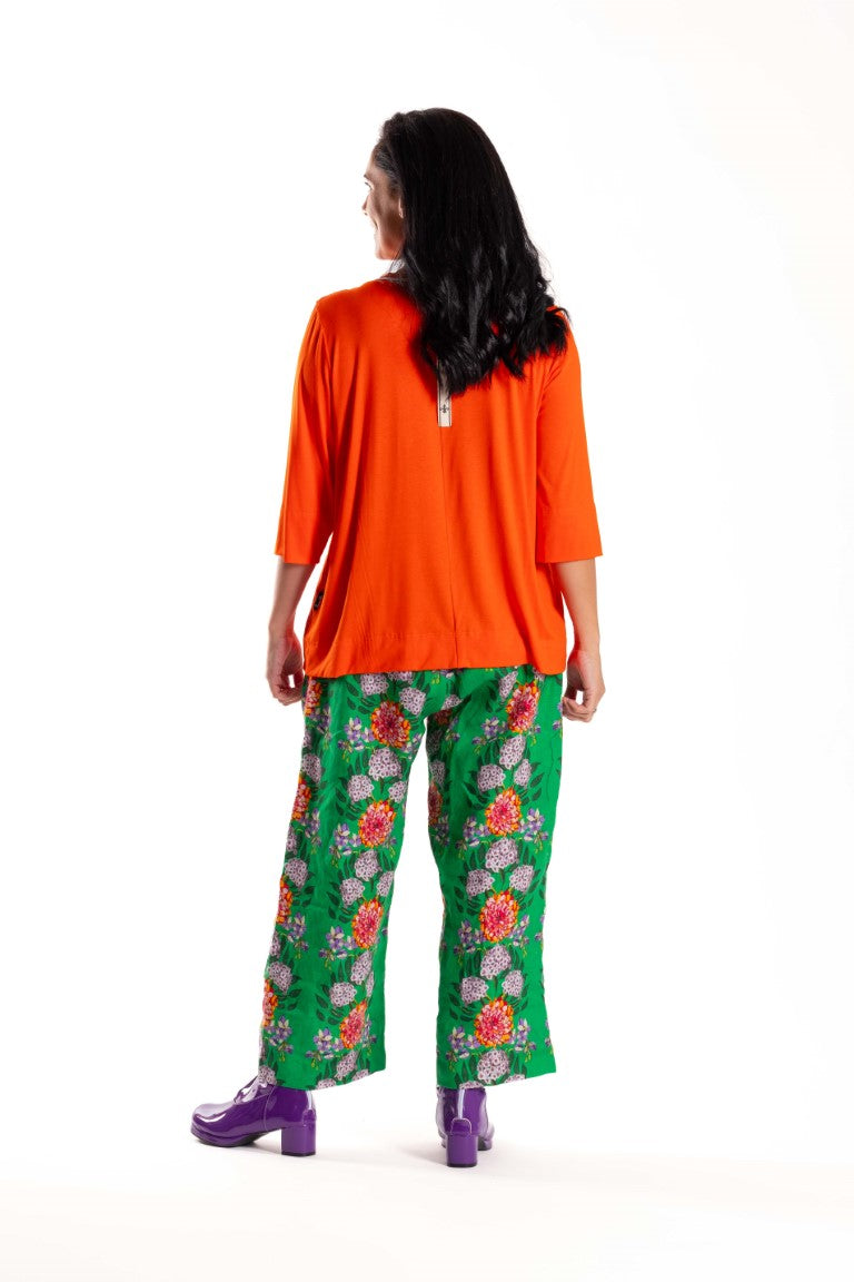 Jellicoe Wide Leg Pants Tropical Green