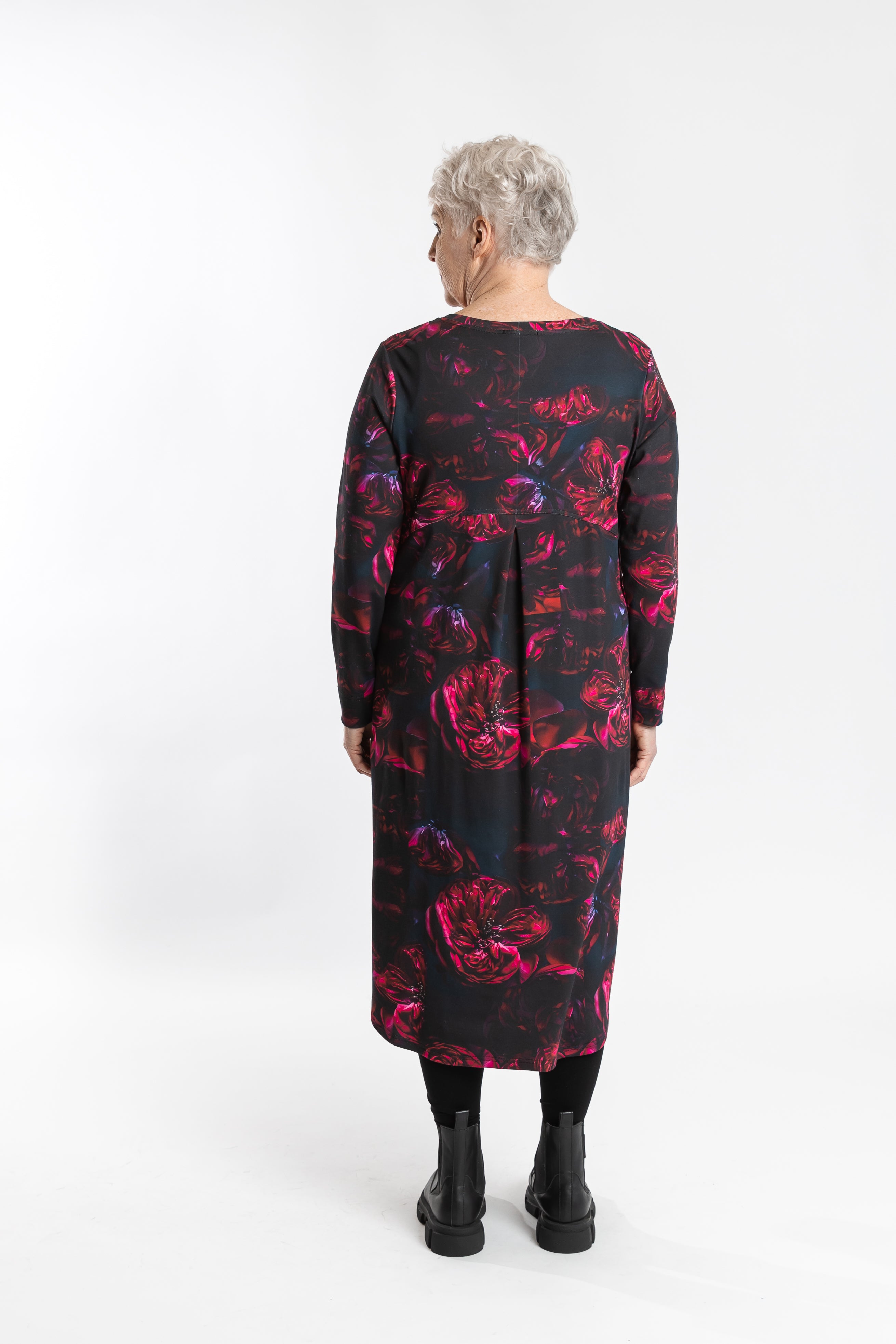 Simone Dress Cerise Reflection