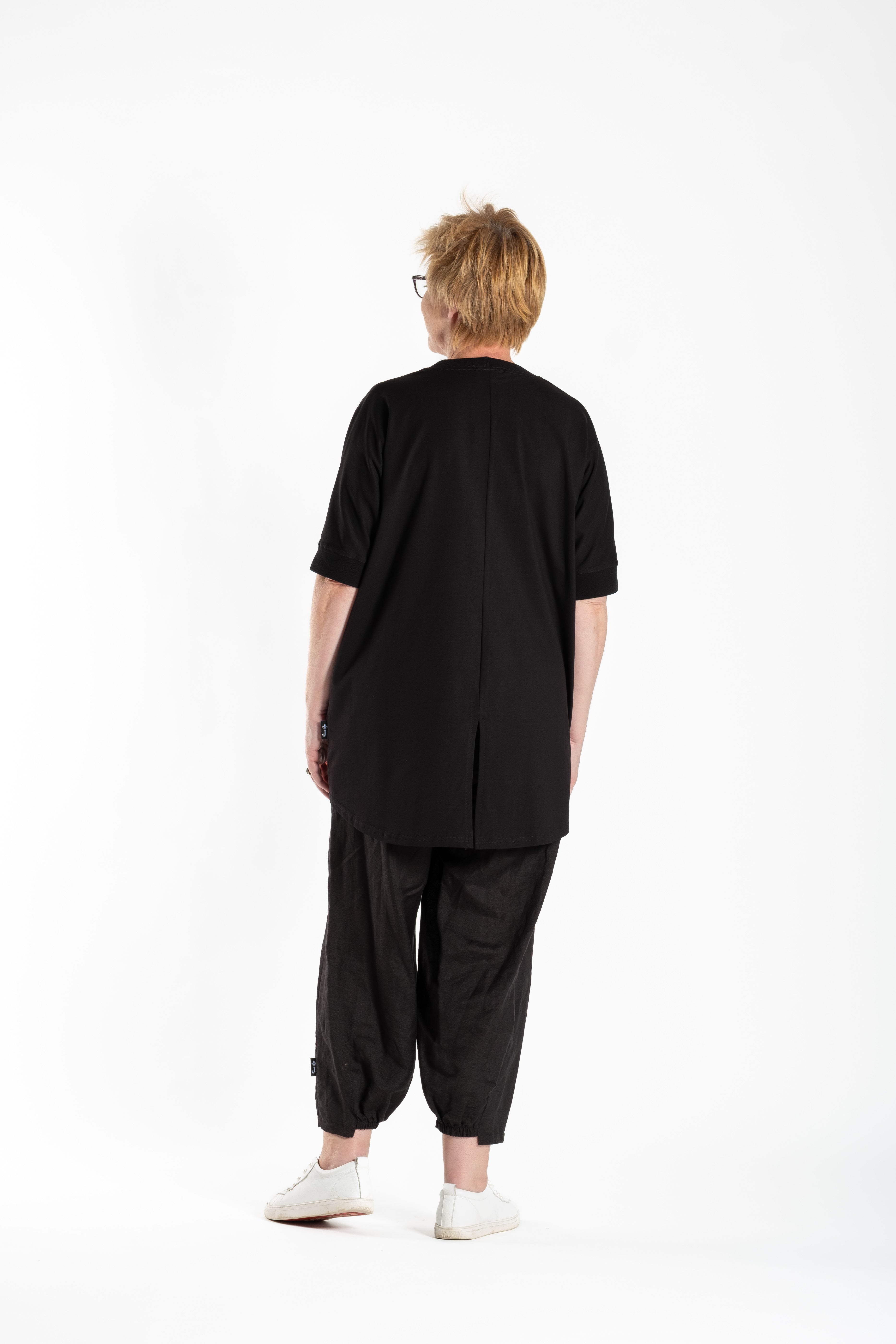 No Apologies Black Relaxed Top
