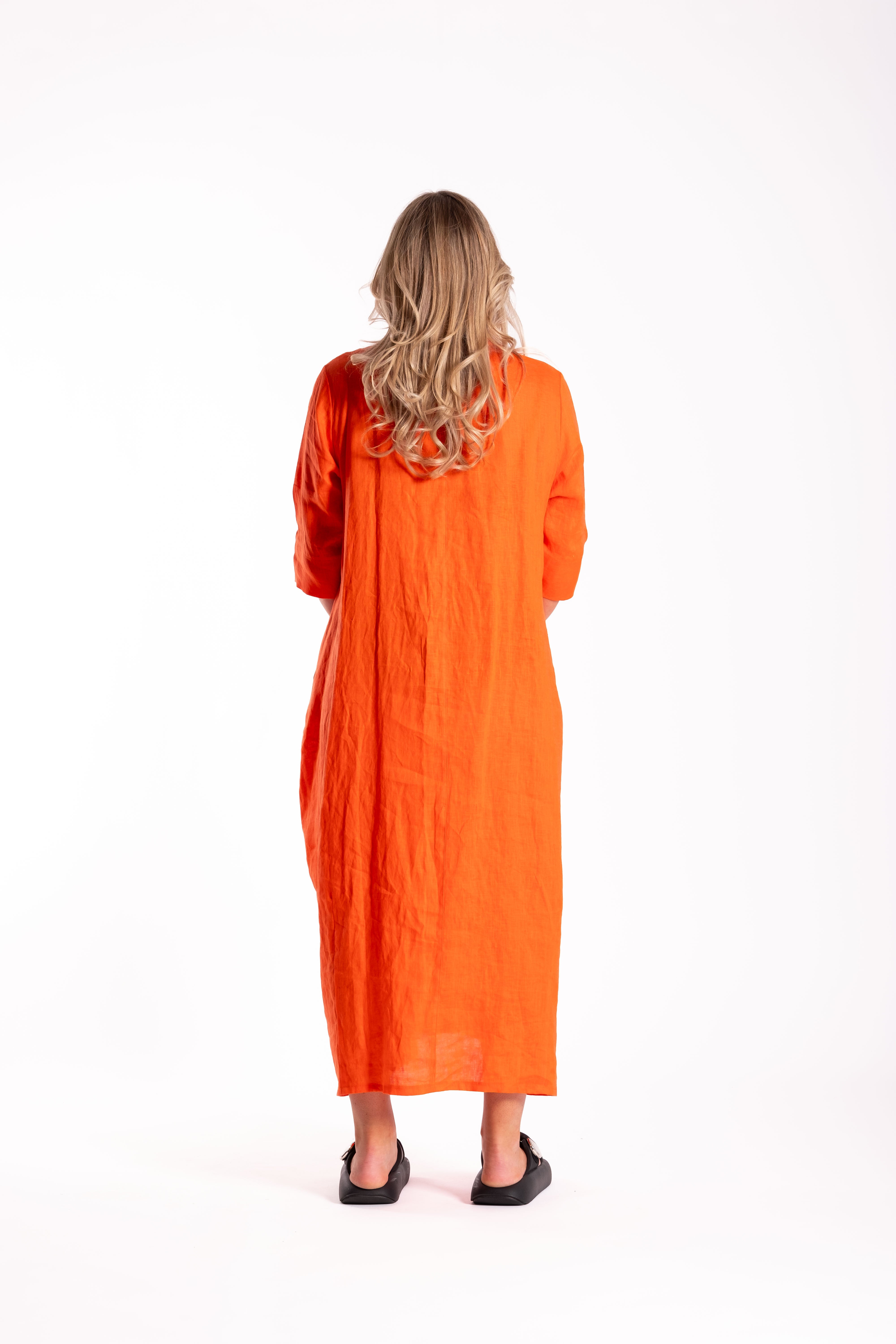 French Me Dress Tangerine