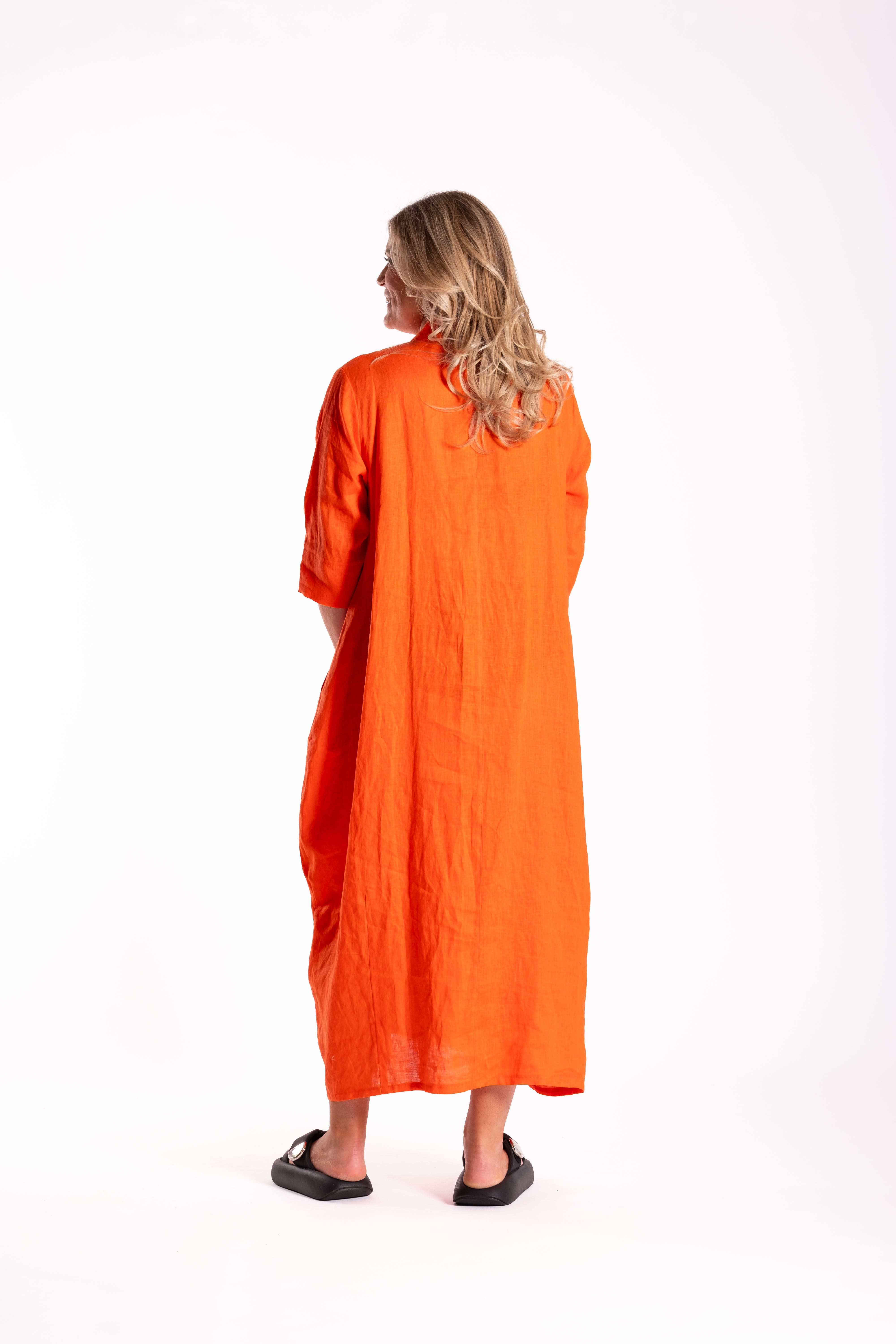 French Me Dress Tangerine