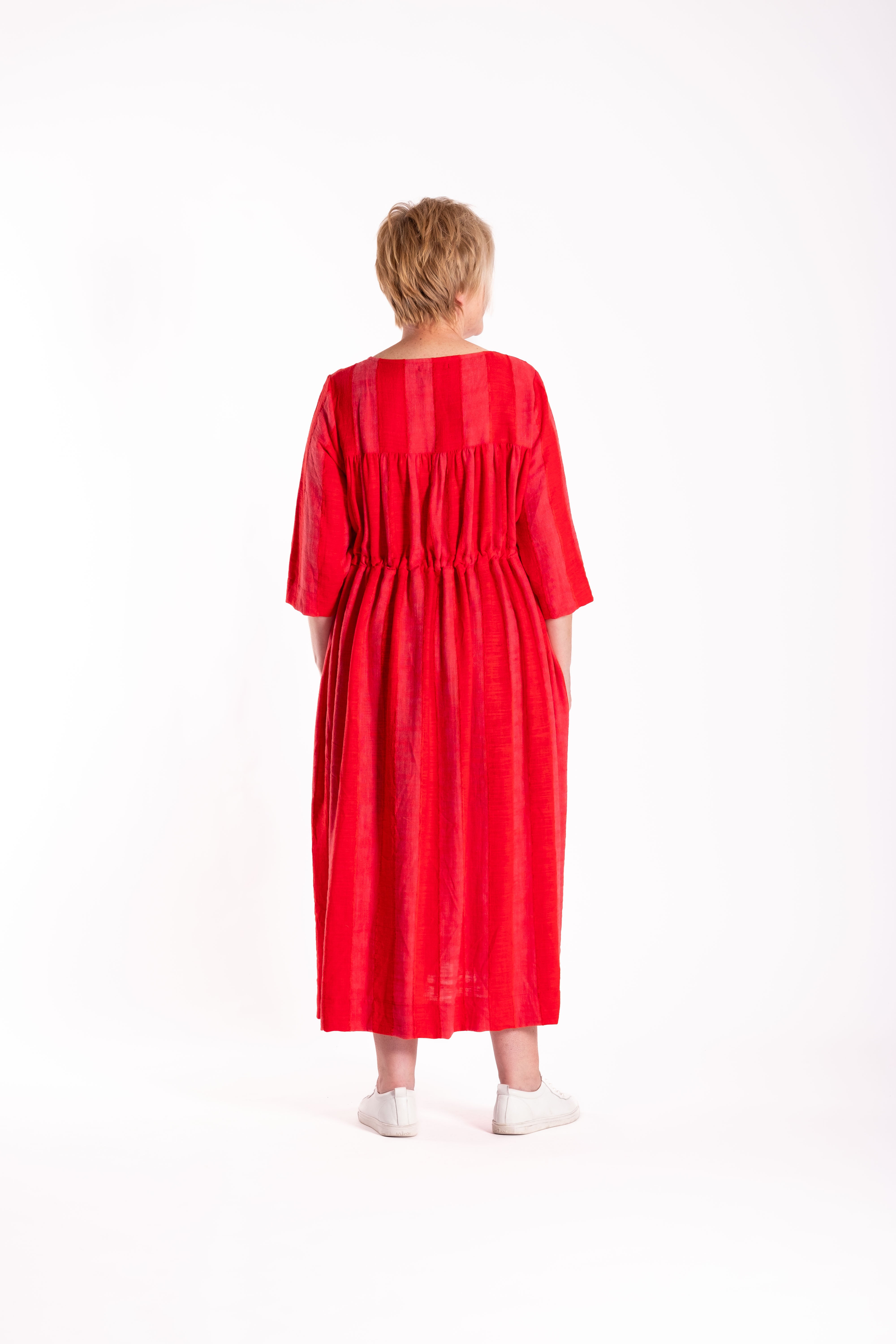 Tarbana Dress Red Stripe