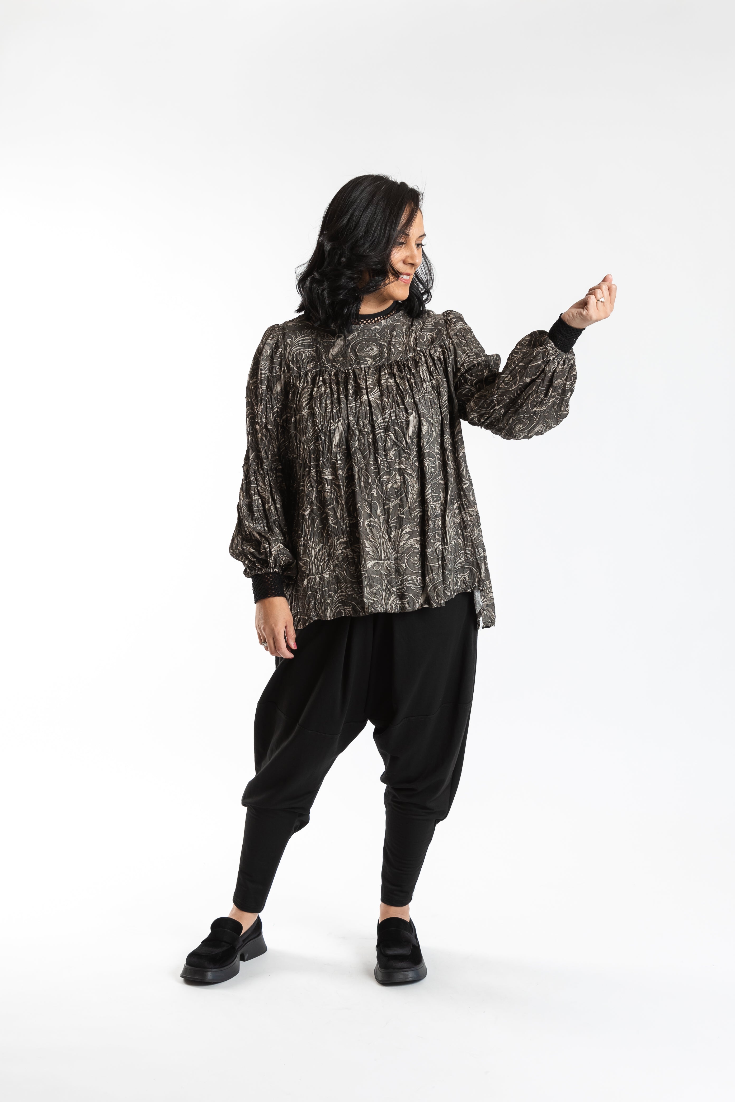 Delish Top Italy in Charcoal