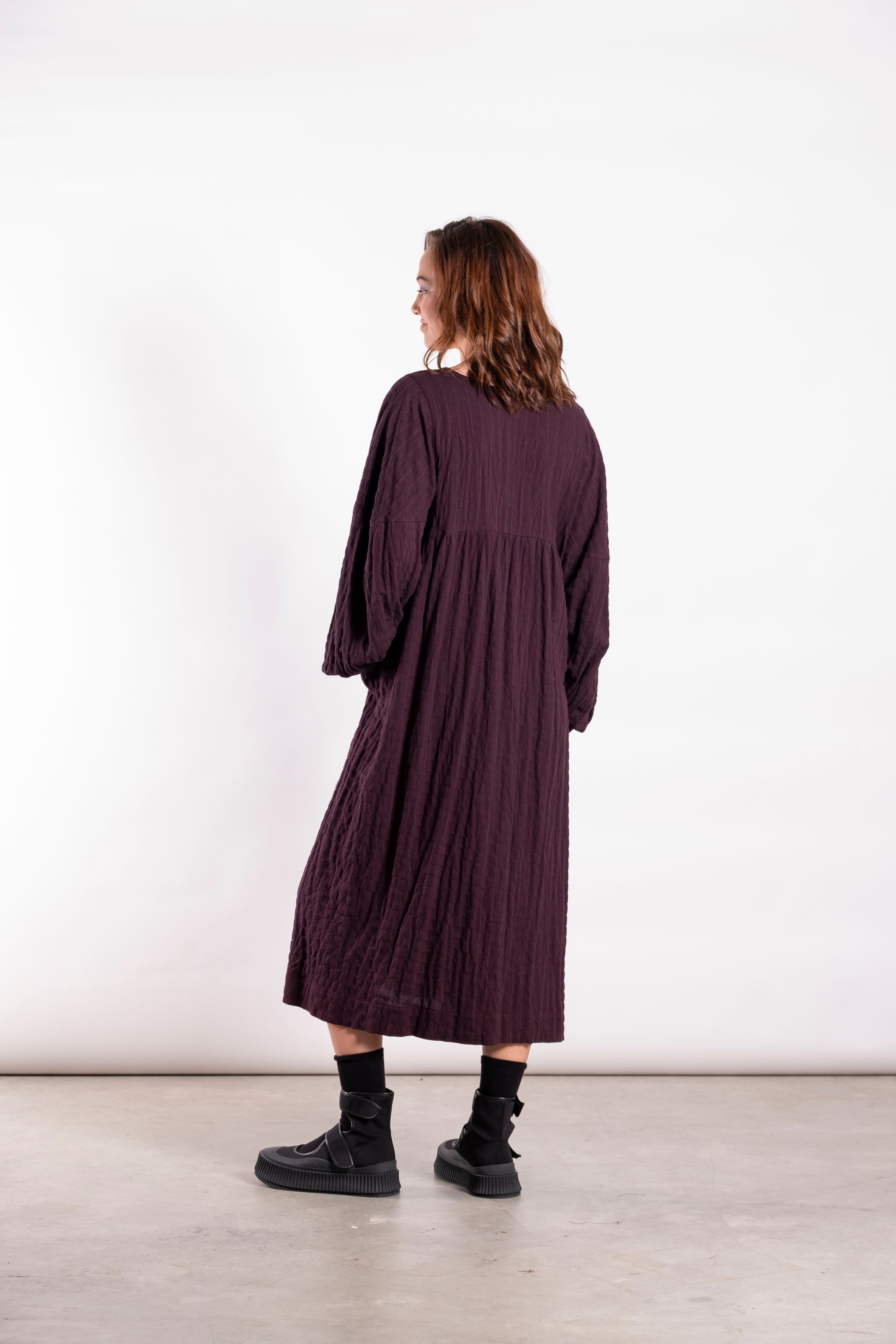 Brie Dress Plum Line