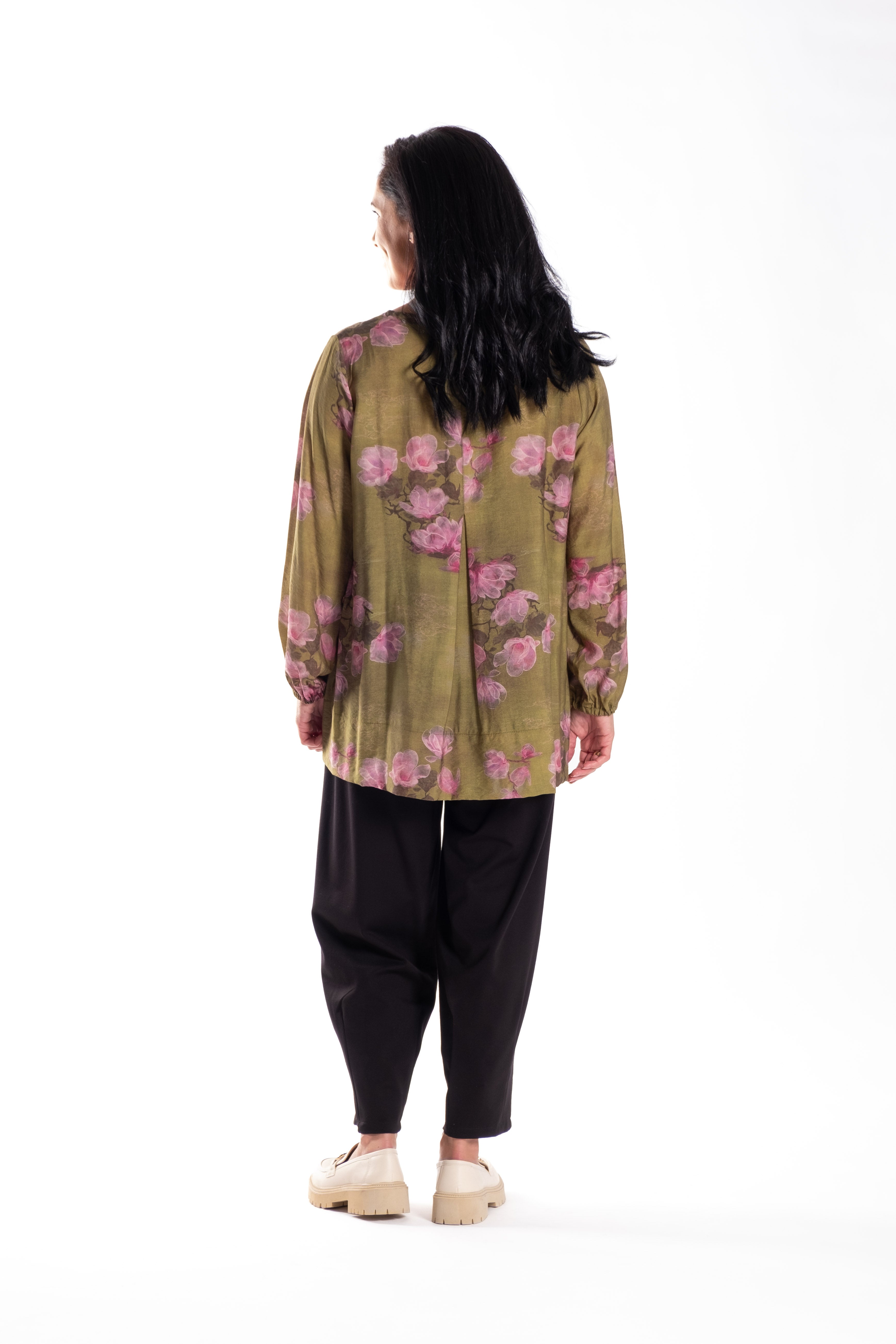Pleat Back Top Pink Magnolia