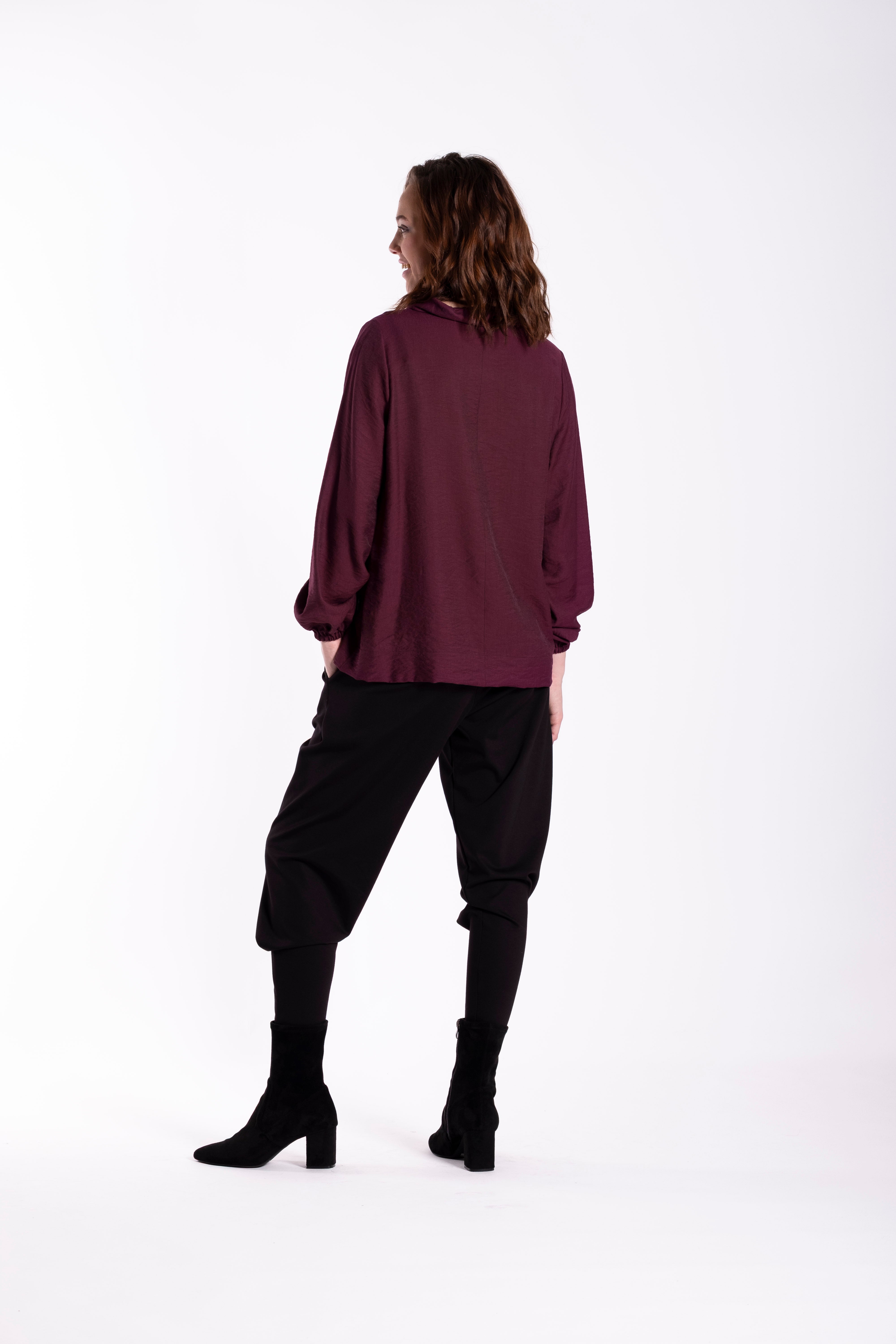 Drape Top Vintage Berry