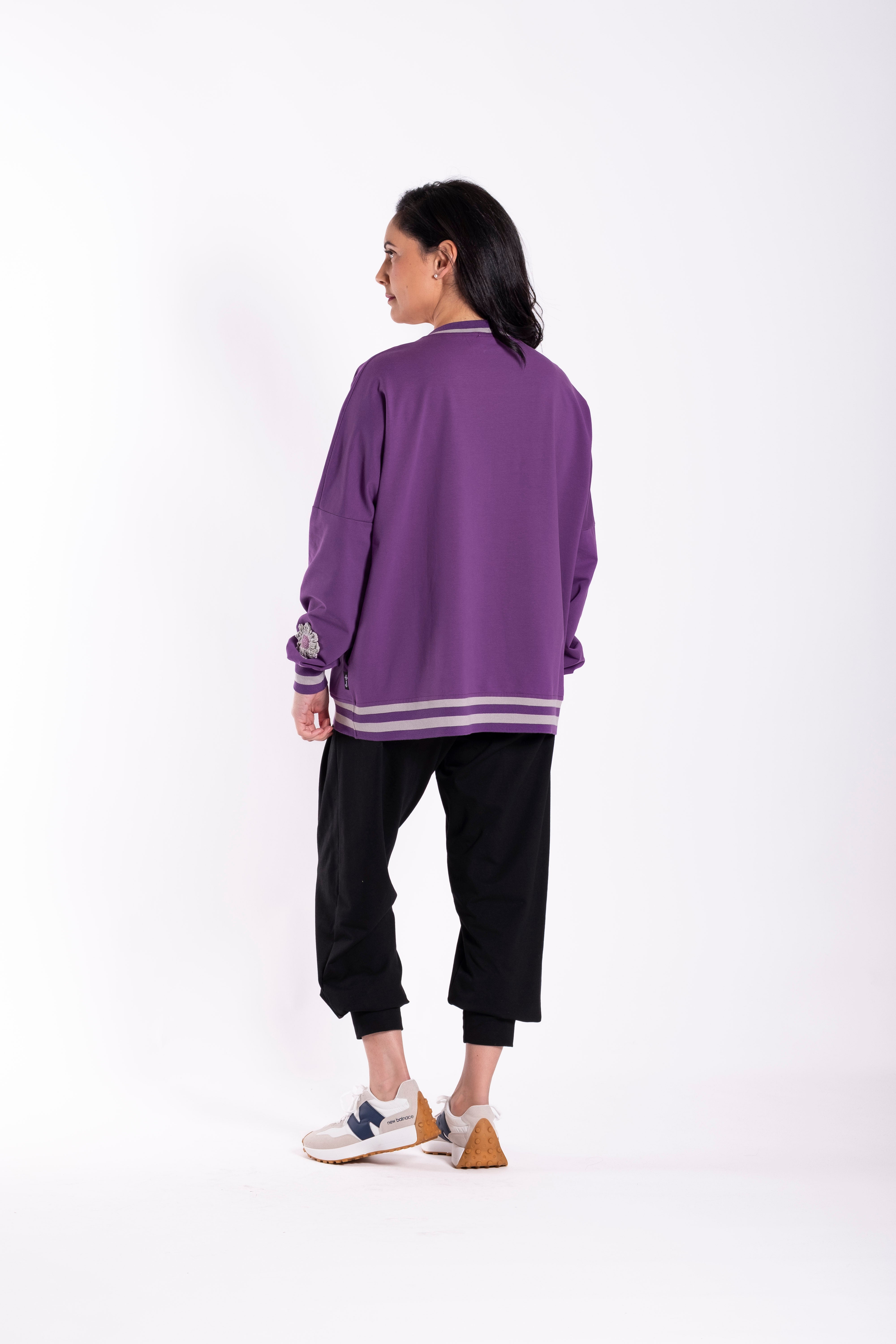 Sweatshirt Punk Daisy Purple