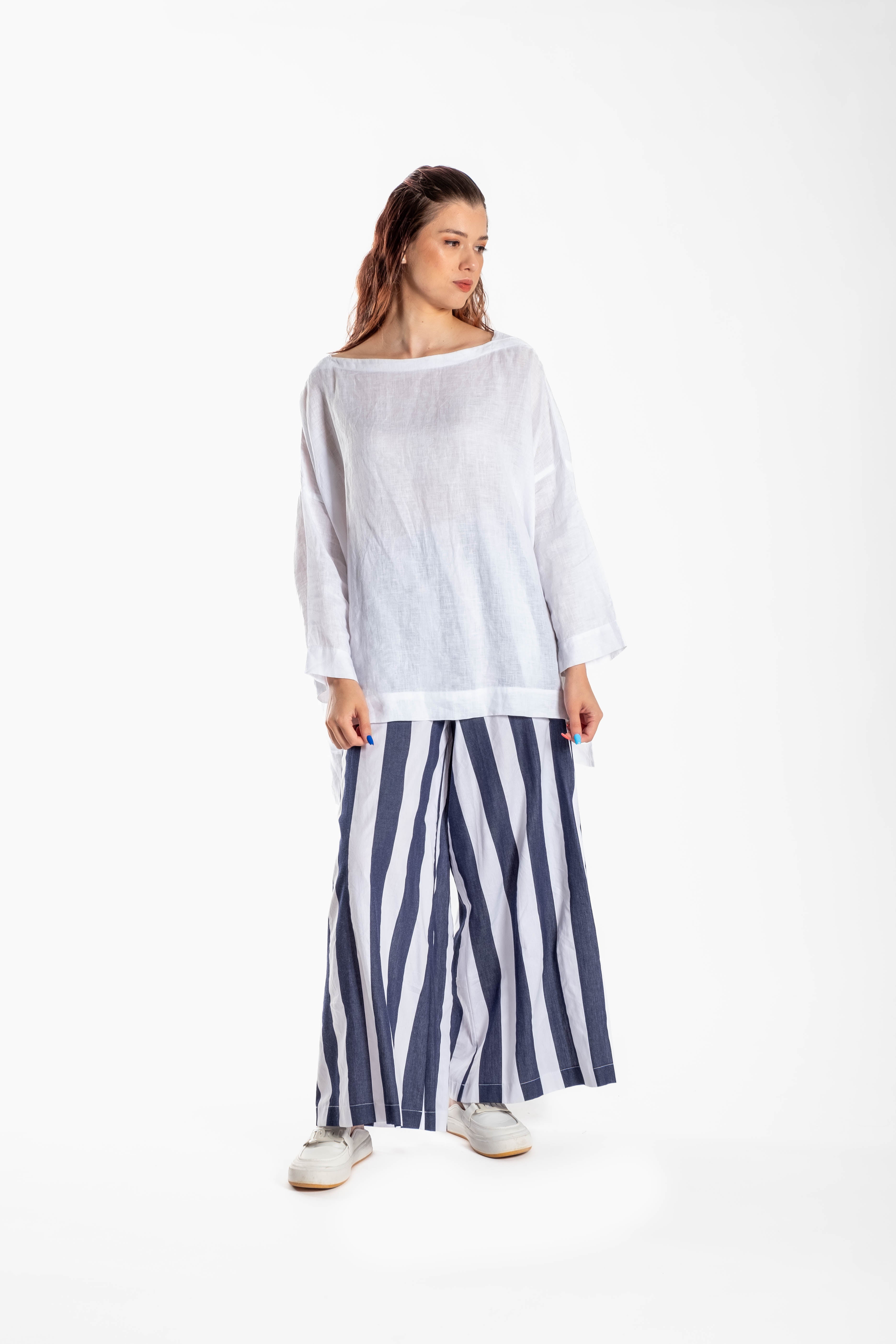 Maddy Pants Blue Stripe