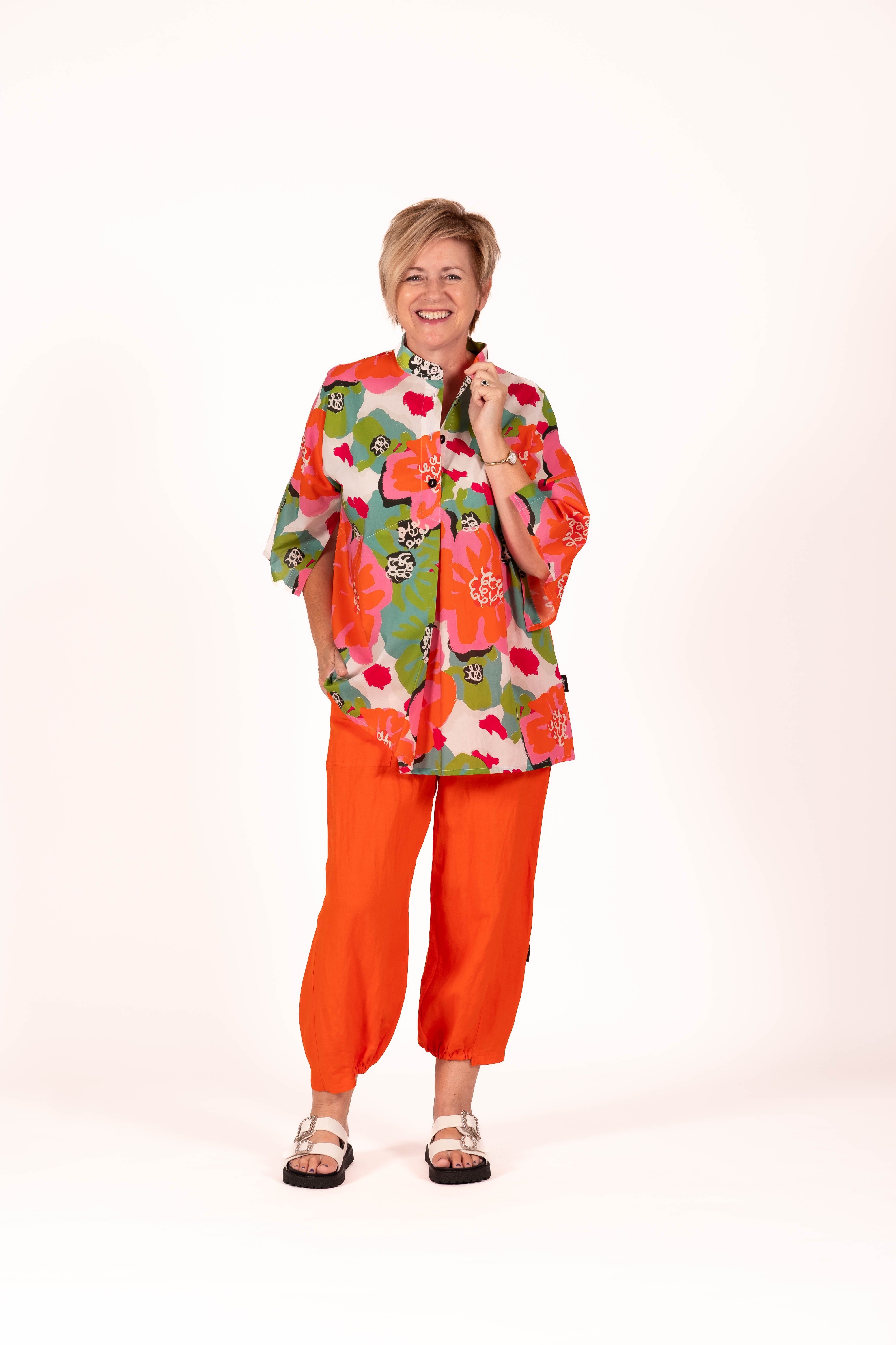 Stitch Pants Orange