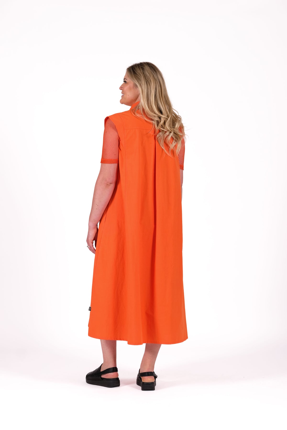 Nova Top Grid Mesh Orange