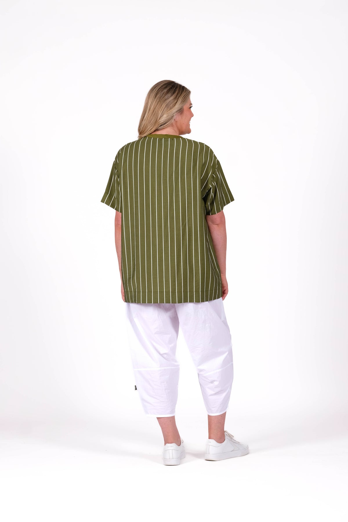 Talia Top Linear Olive
