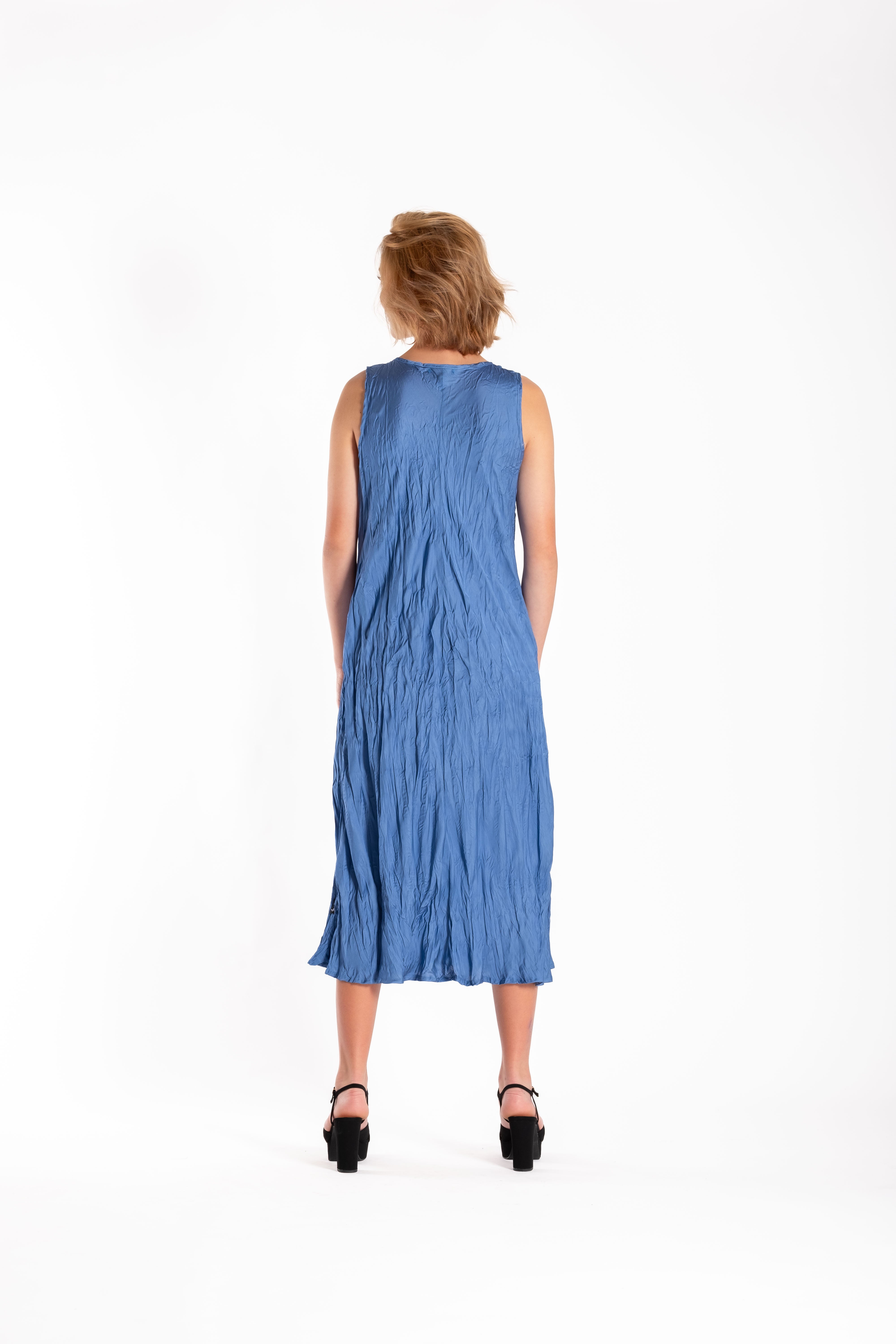 Brooke Dress Mid Blue