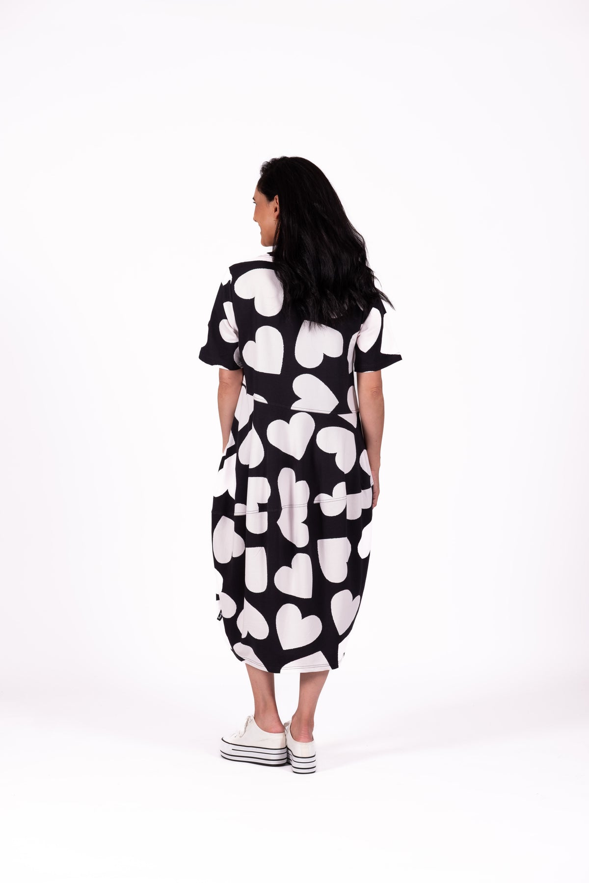 Chelsie Dress Loved in Monochrome