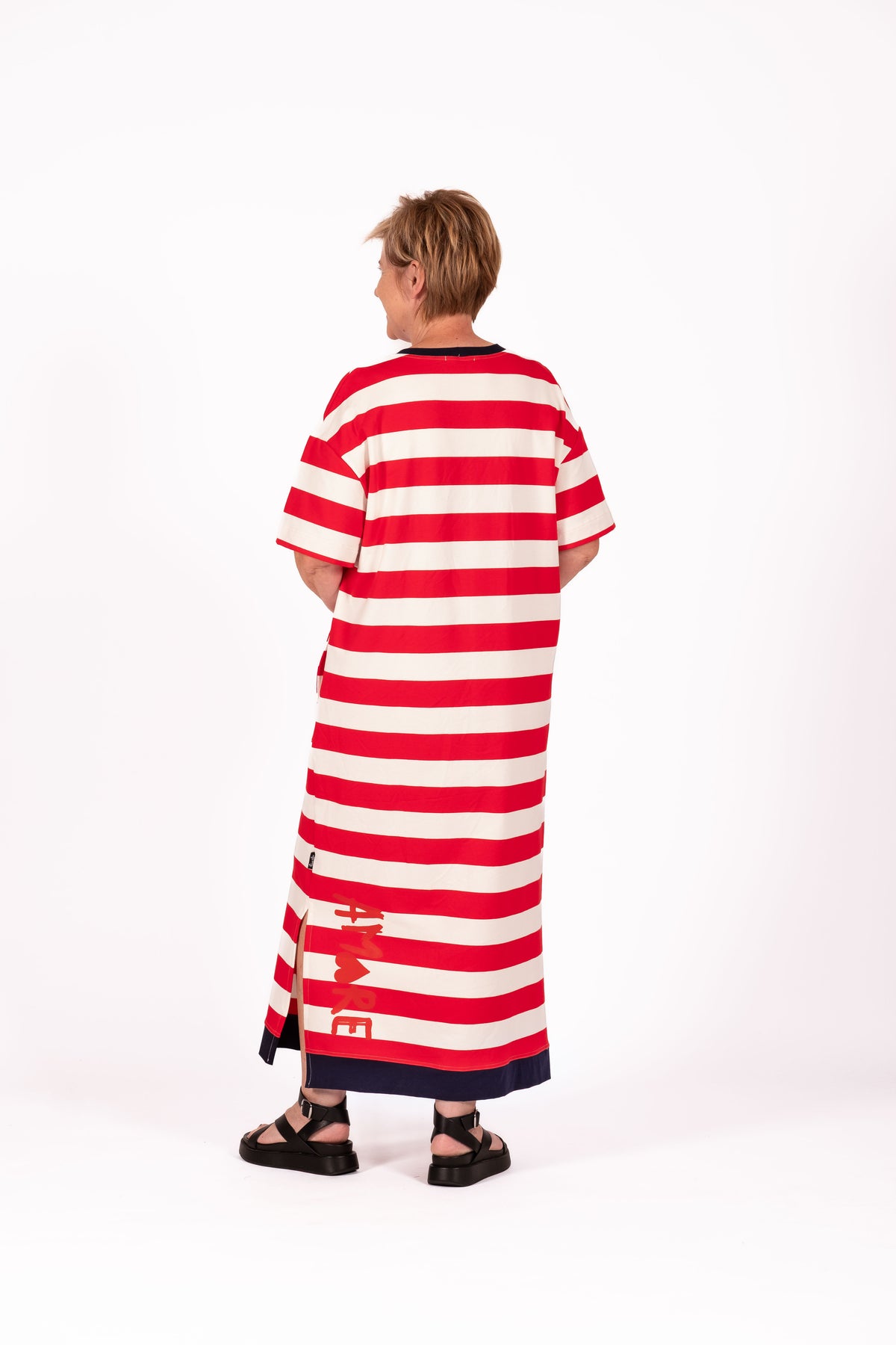 Evie Dress Red Stripe