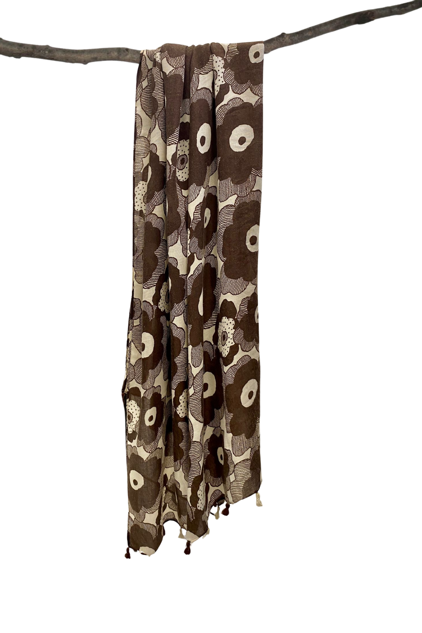 Chocolate Petal Parade Scarf