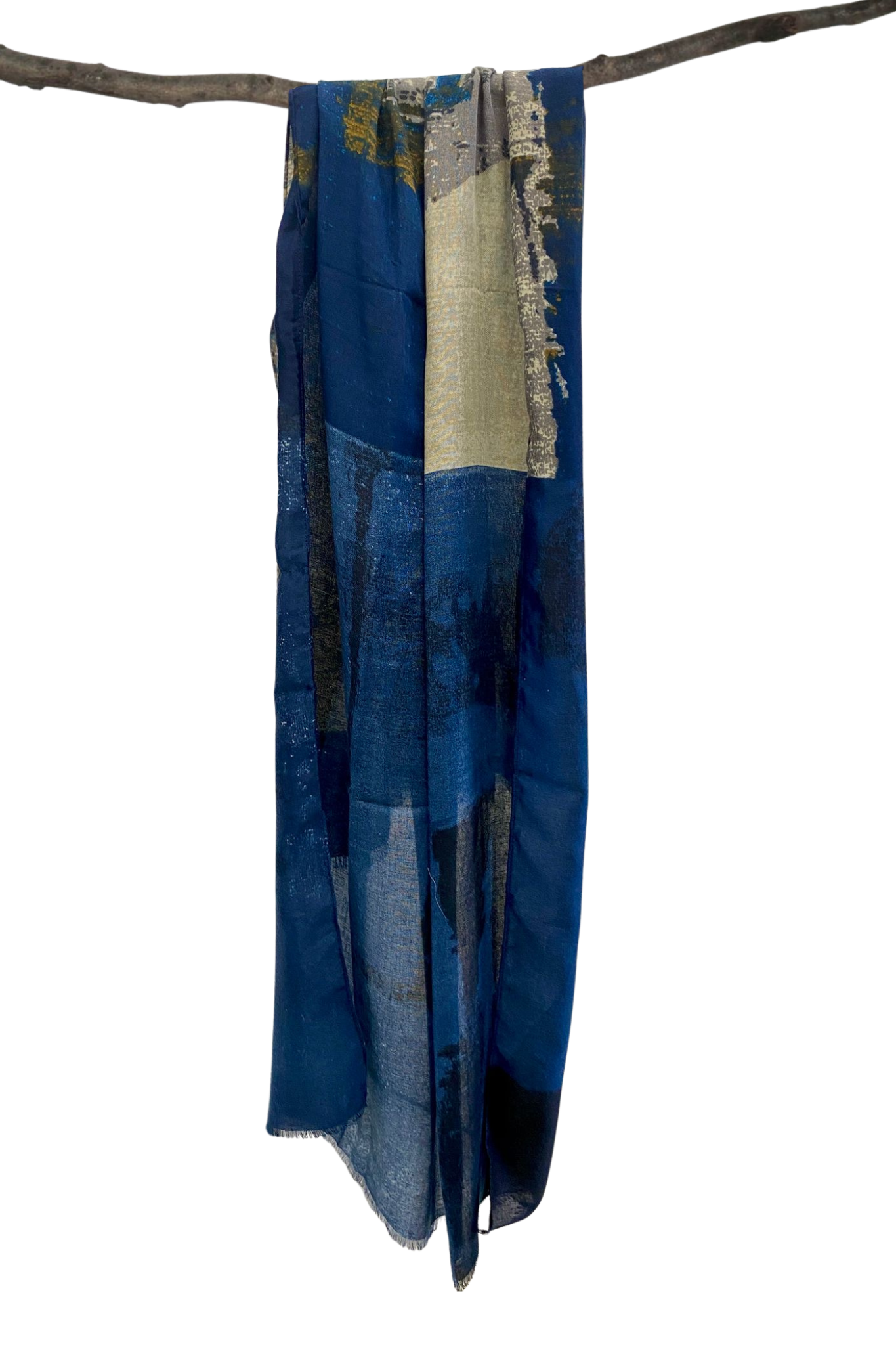 Blue Abstract Scarf