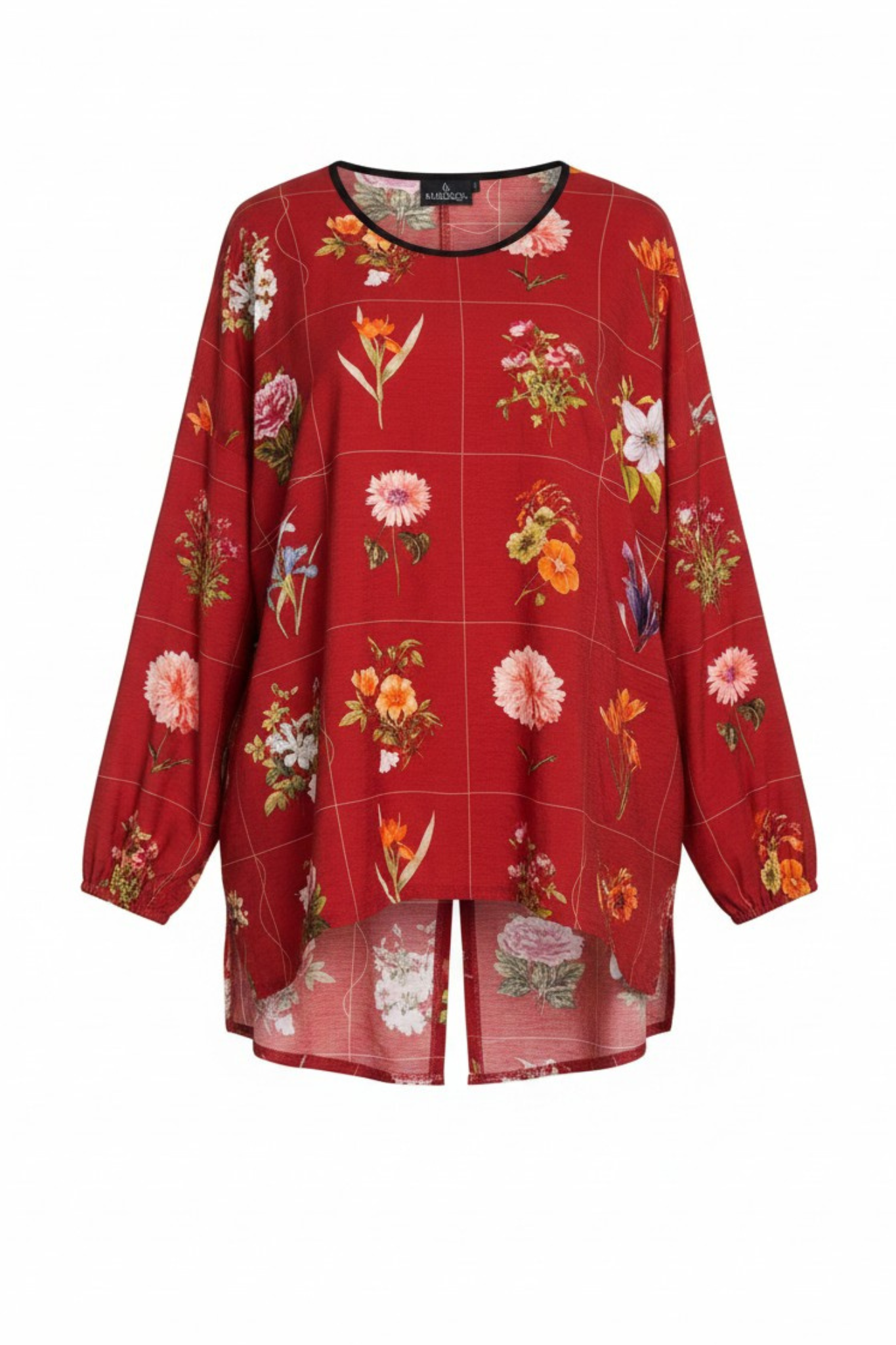 Relaxed Top Crimson Blooms