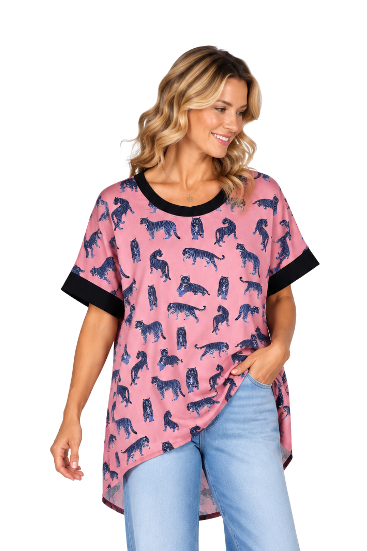Pleat Back Top Tigers