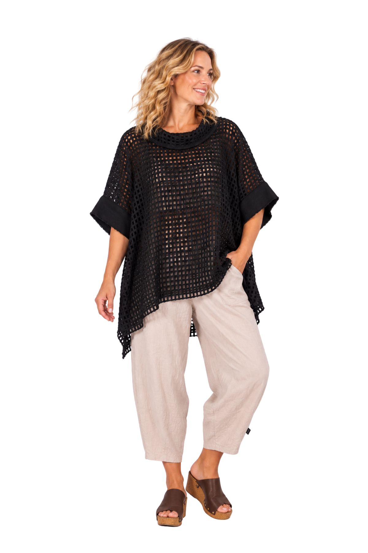Perception Top Black Square - One Size