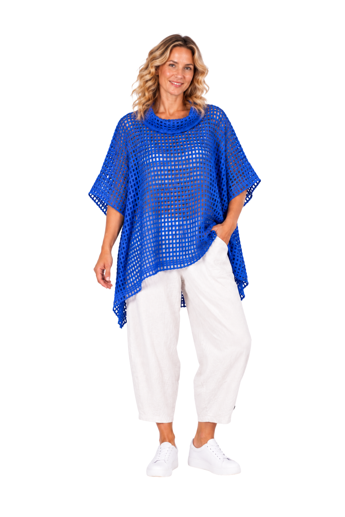 Perception Top Blue Square - One Size