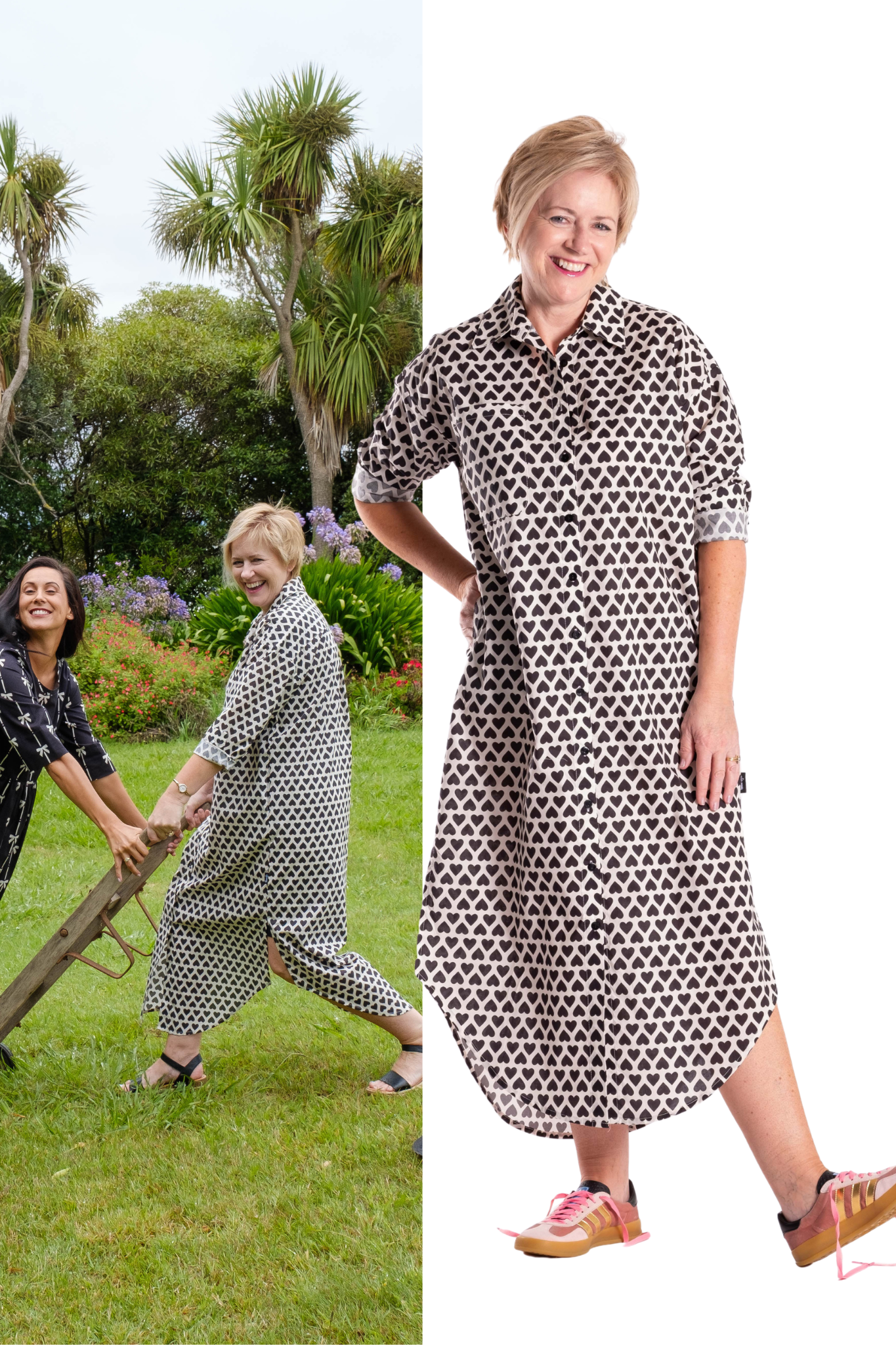 Long Shirt Dress Hearts
