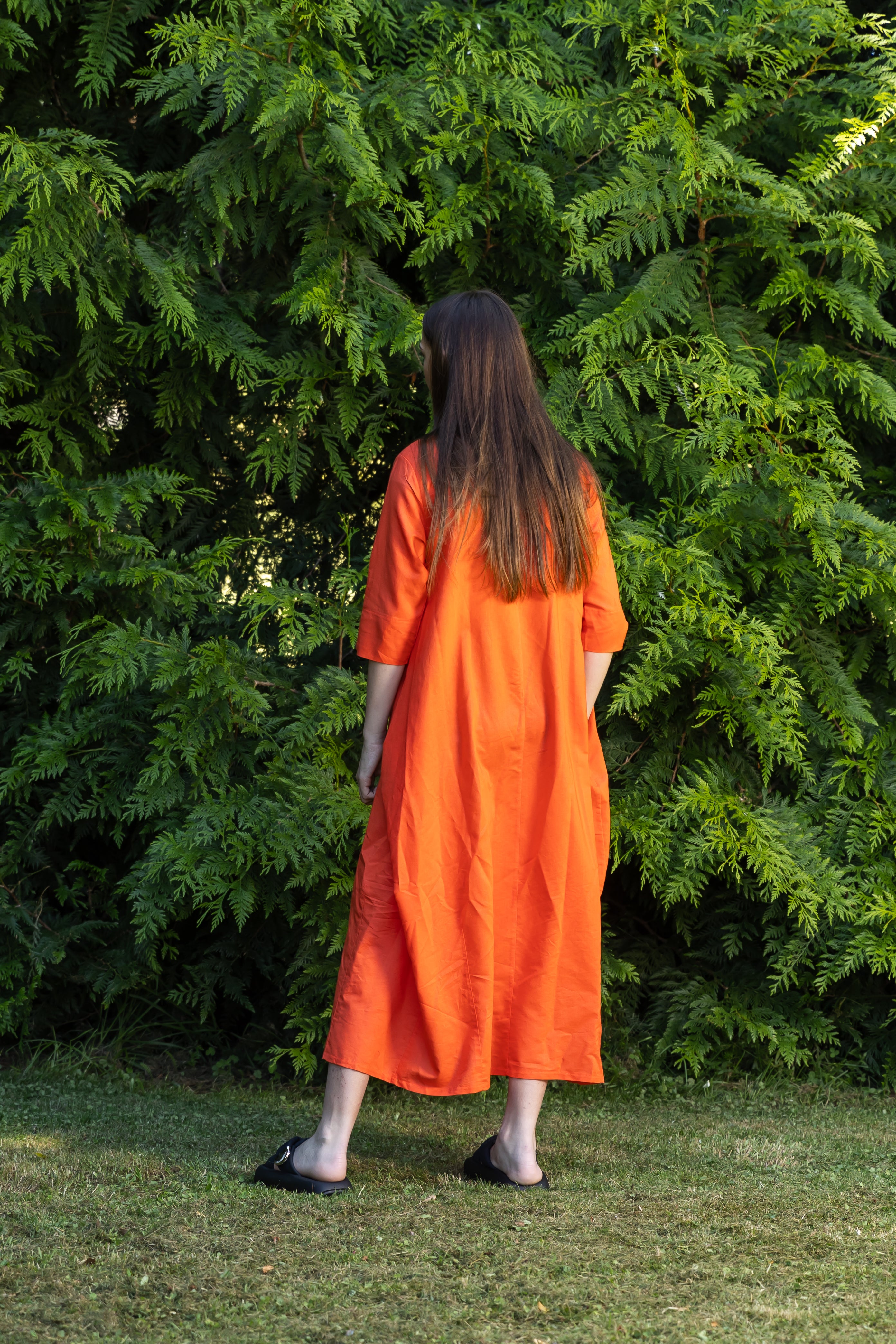 French Me Dress Tangerine - PRE ORDER