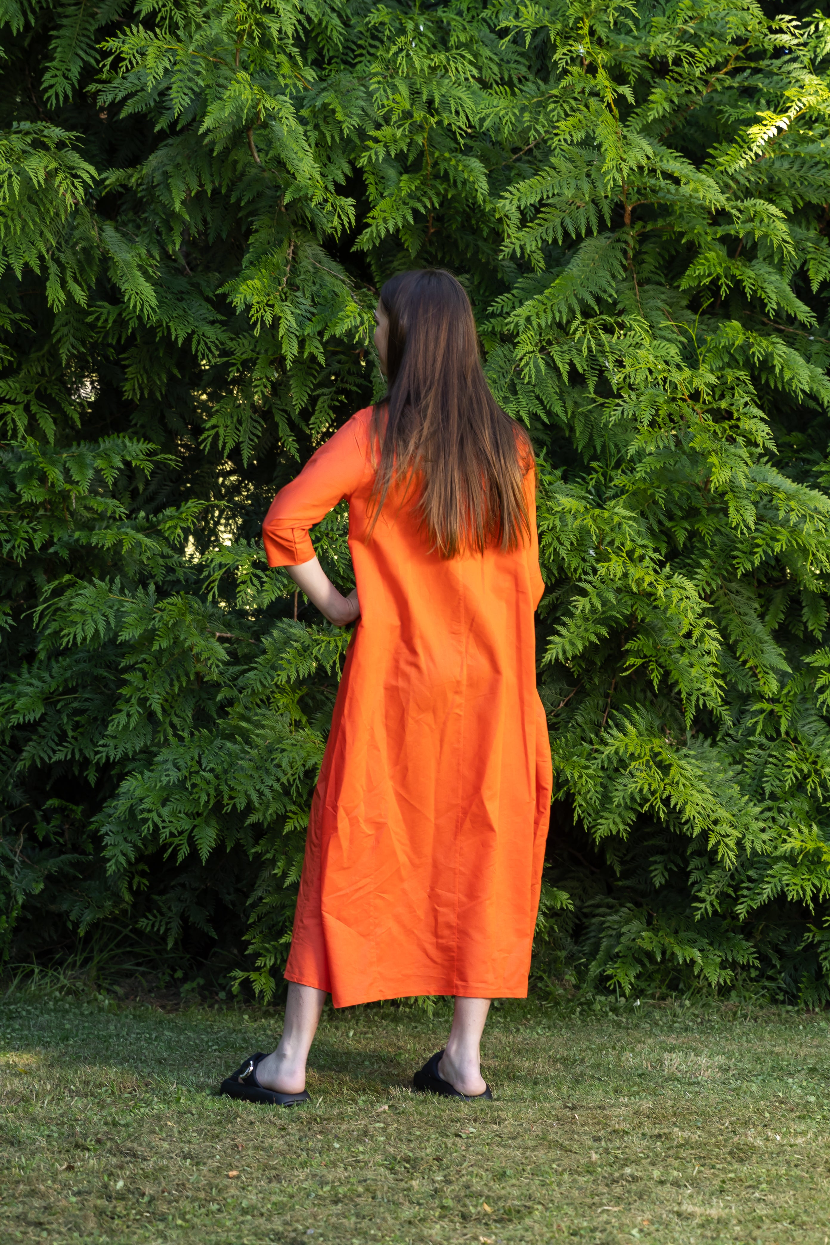 French Me Dress Tangerine - PRE ORDER