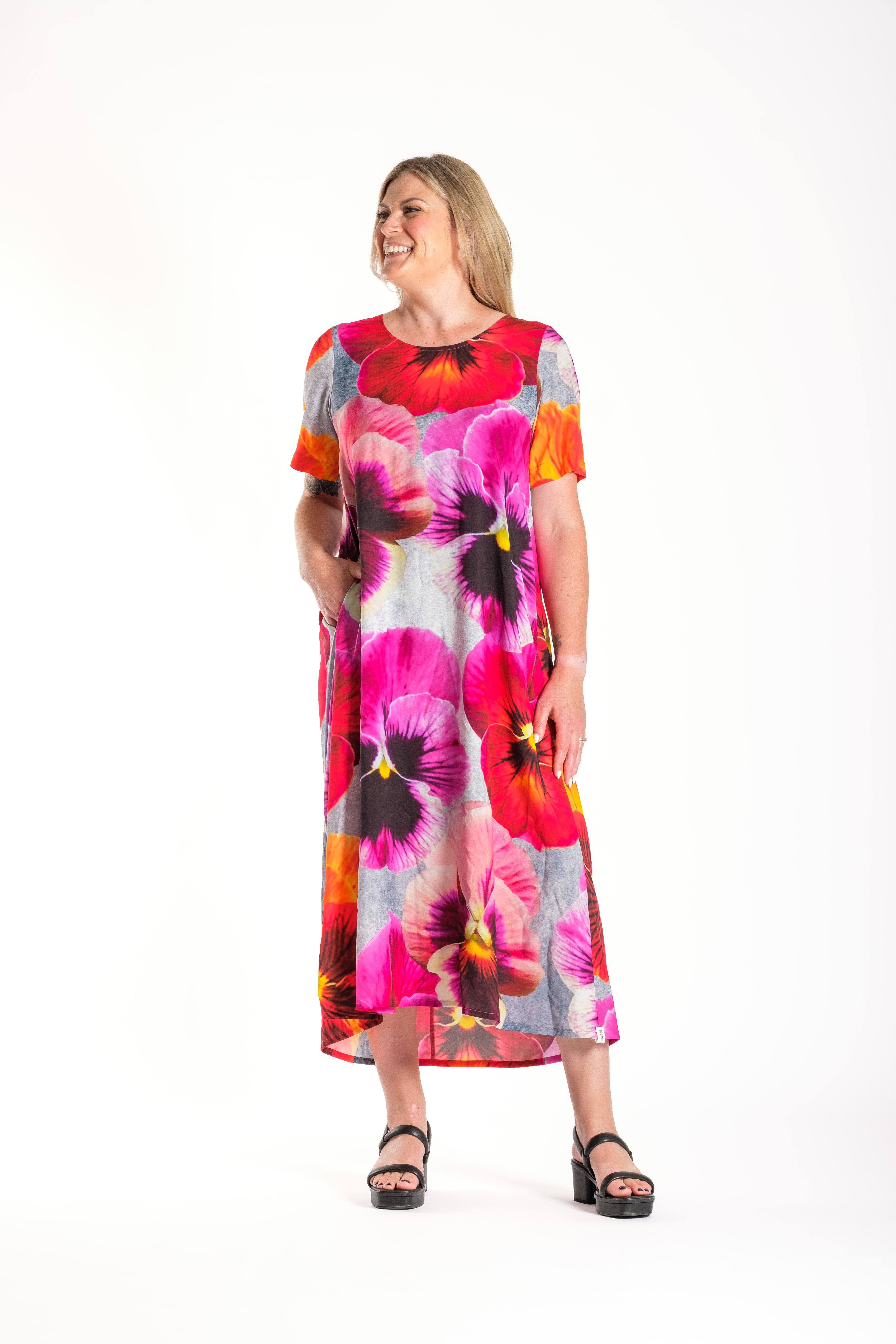 Menaka Dress Lush Pansies