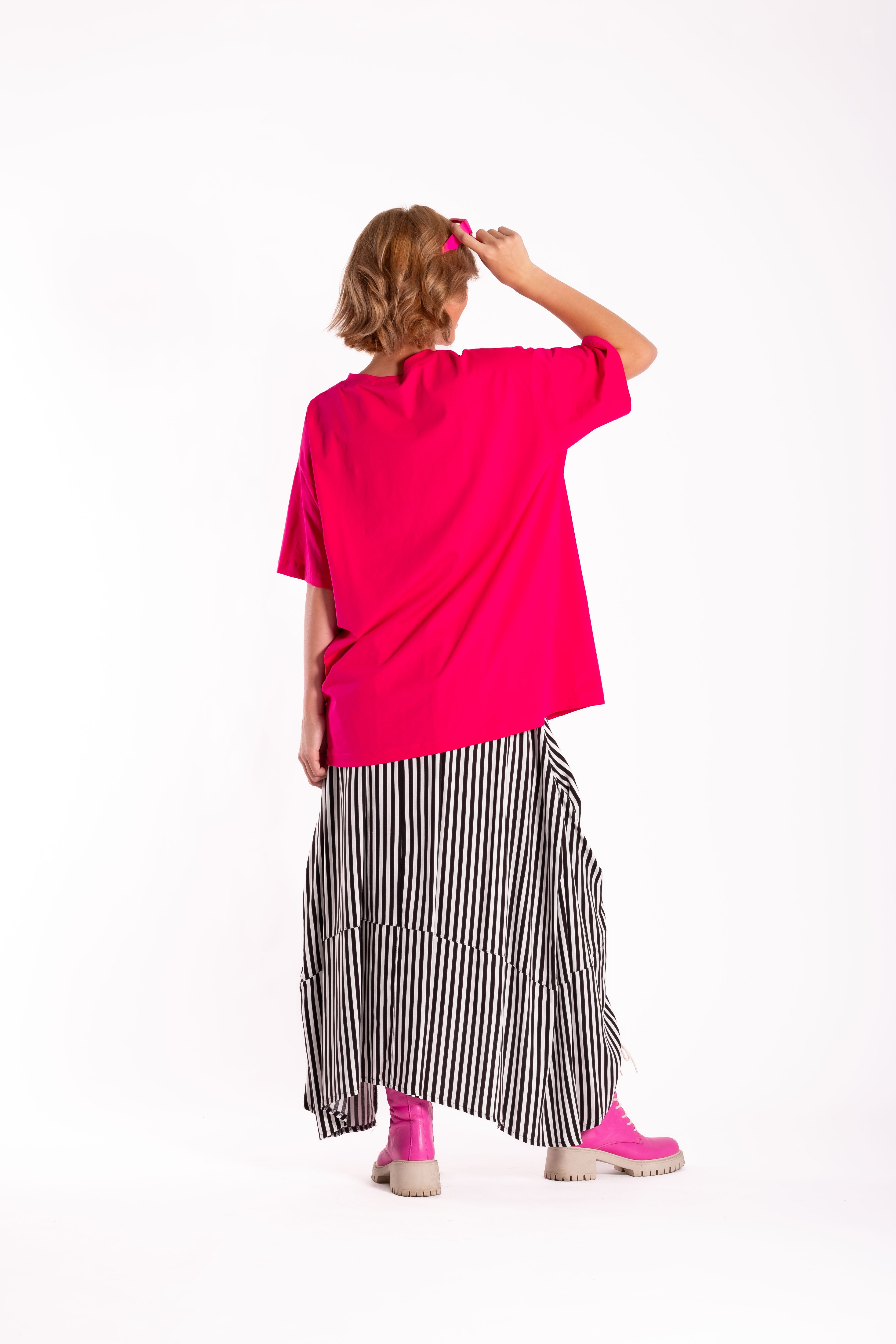 Oversized Box Tee Raspberry Pink