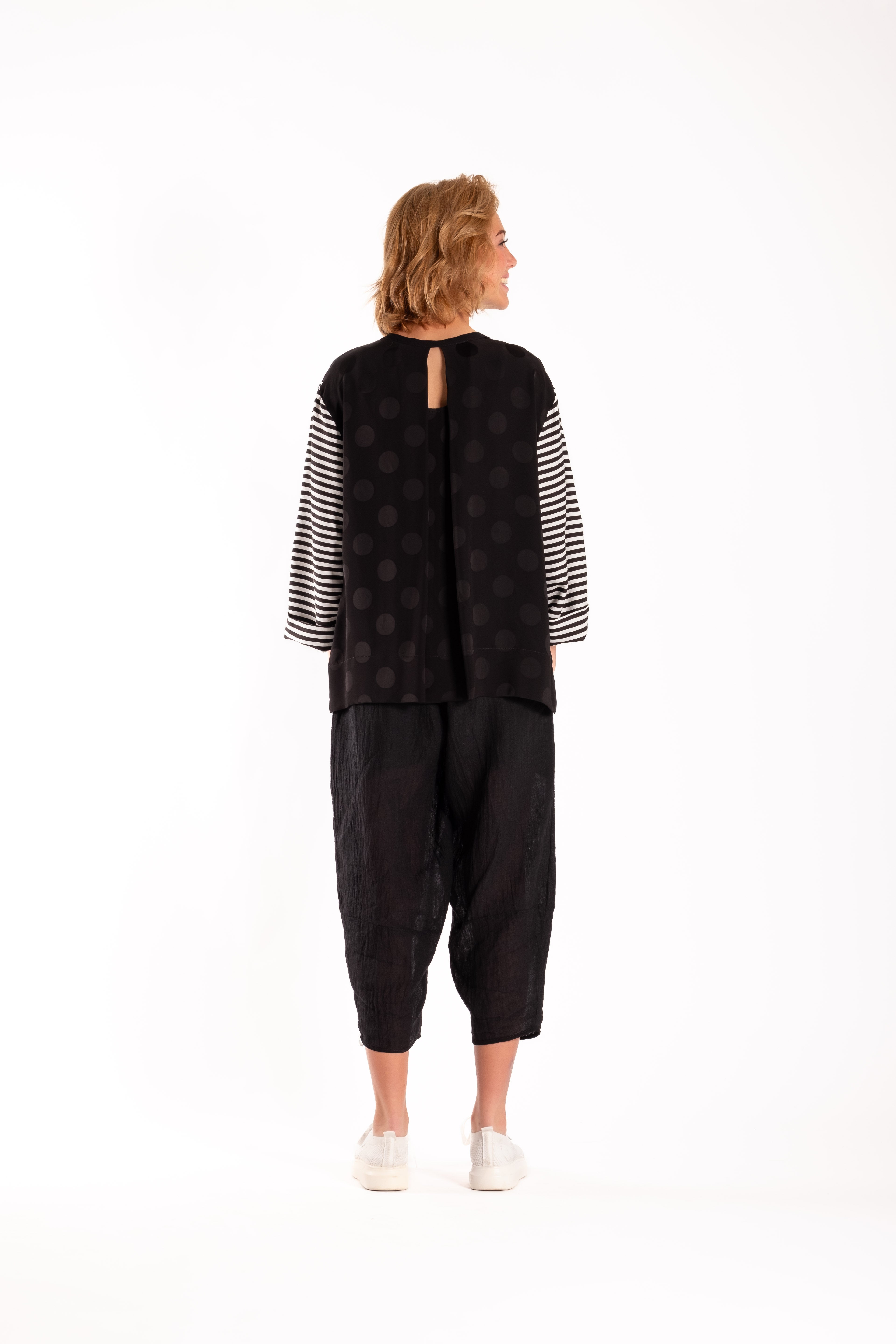 Zefer Top Spotted Stripes
