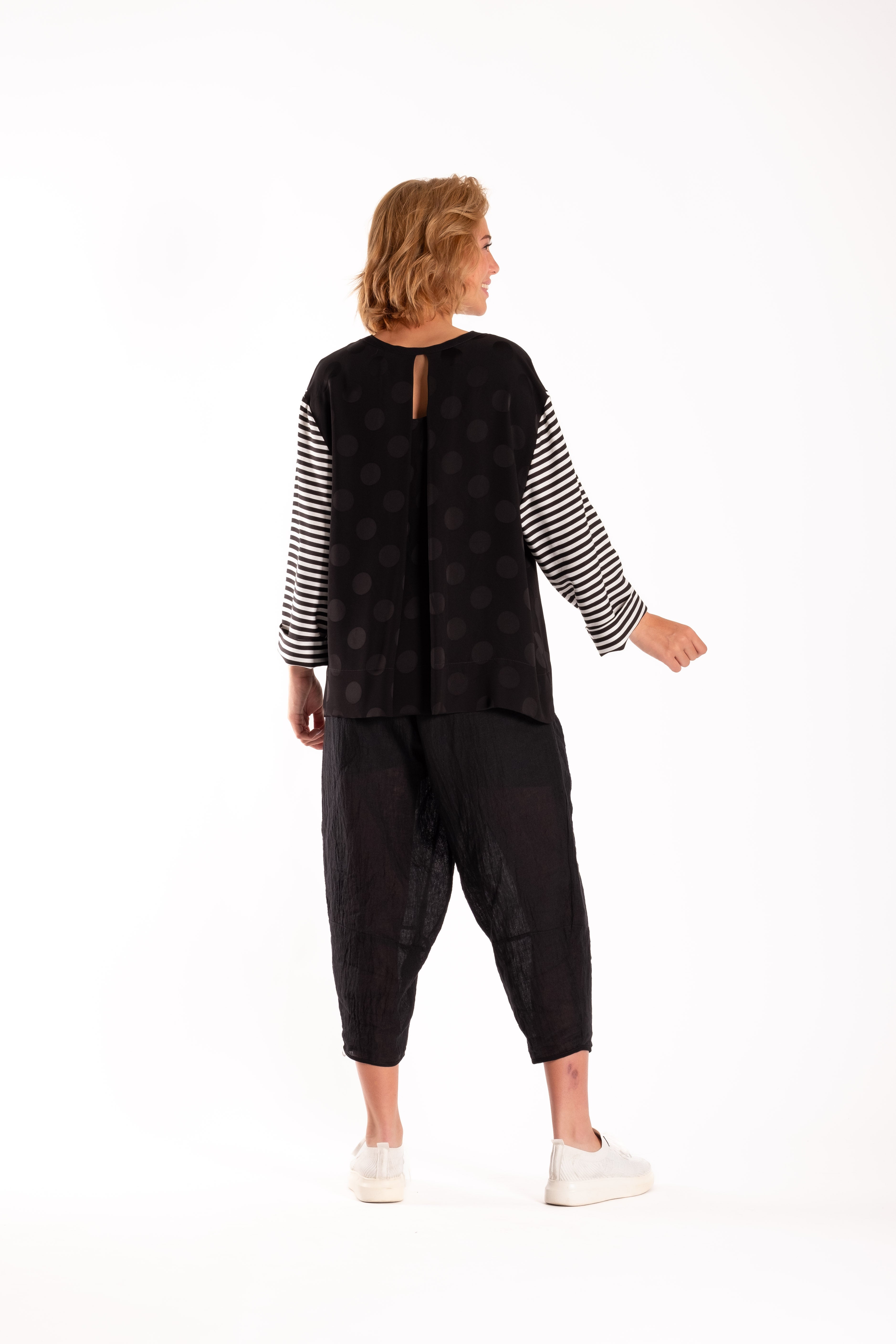 Zefer Top Spotted Stripes